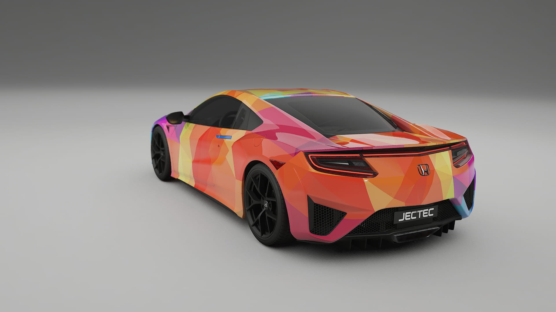 Honda NSX prefacelift VECTOR VIBE – Designový Wrap PPF Fólie na auto - tisknutelný polyuretan