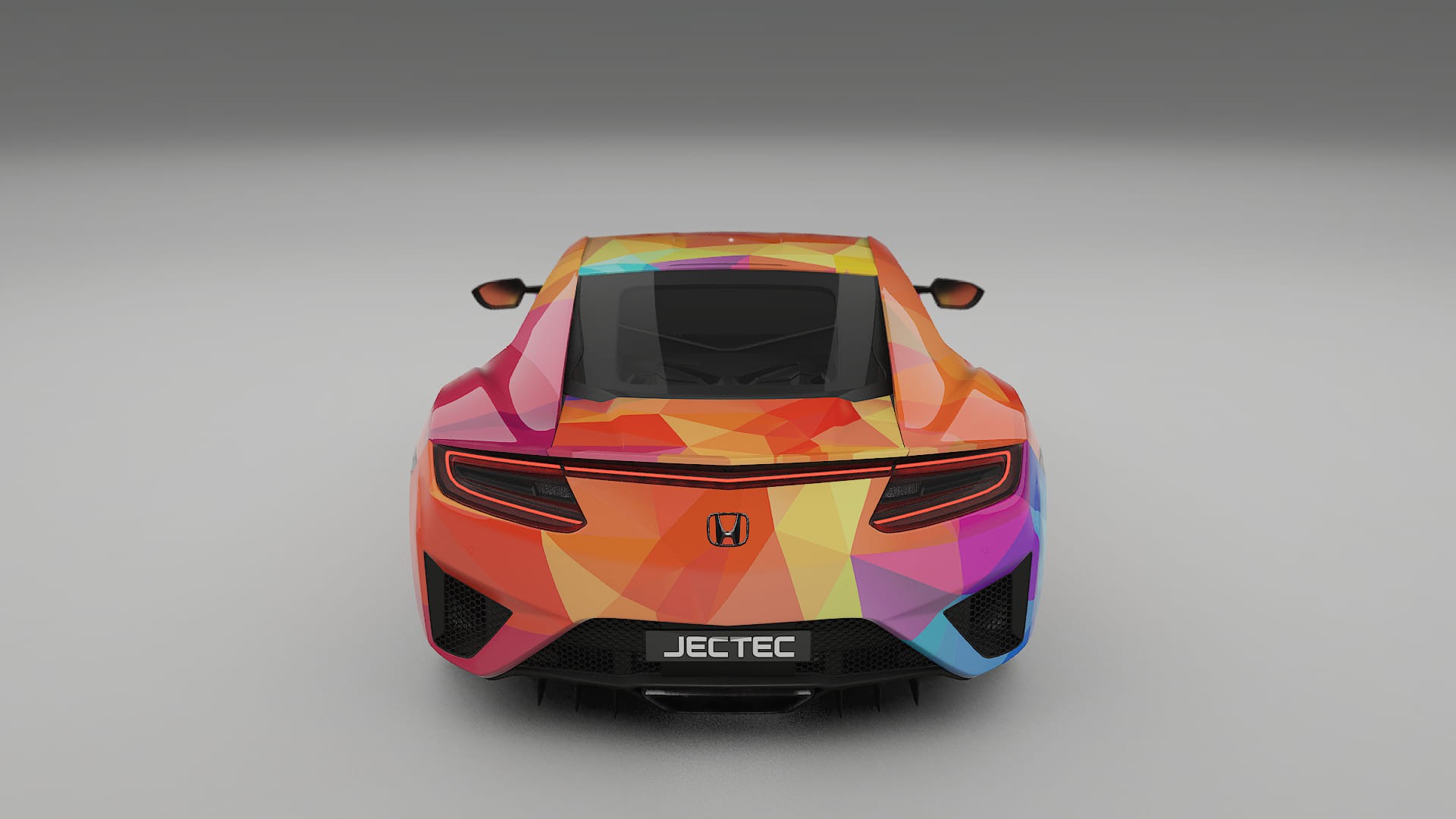 Honda NSX prefacelift VECTOR VIBE – Designový Wrap PPF Fólie na auto - tisknutelný polyuretan
