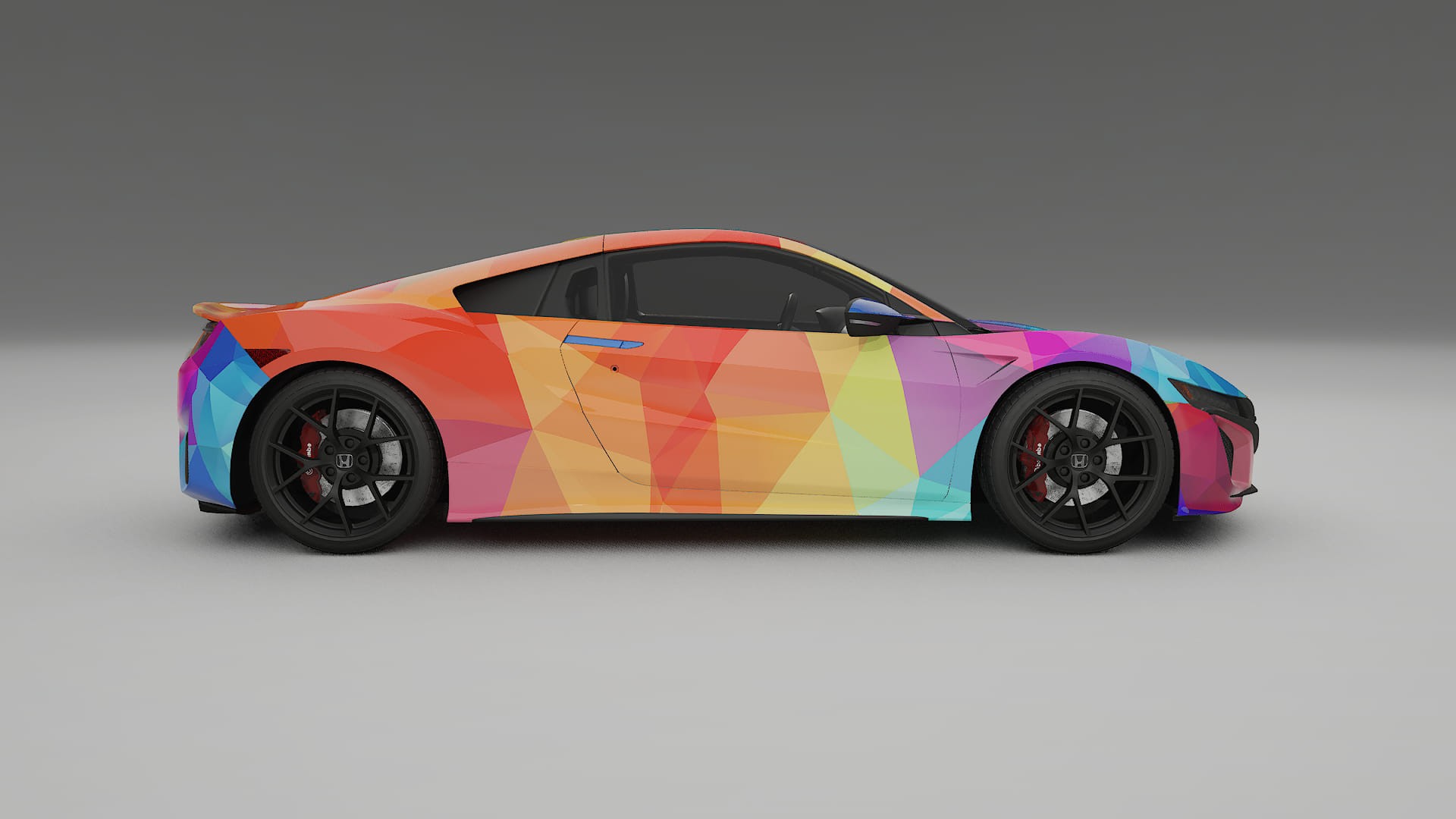 Honda NSX prefacelift VECTOR VIBE – Designový Wrap PPF Fólie na auto - tisknutelný polyuretan