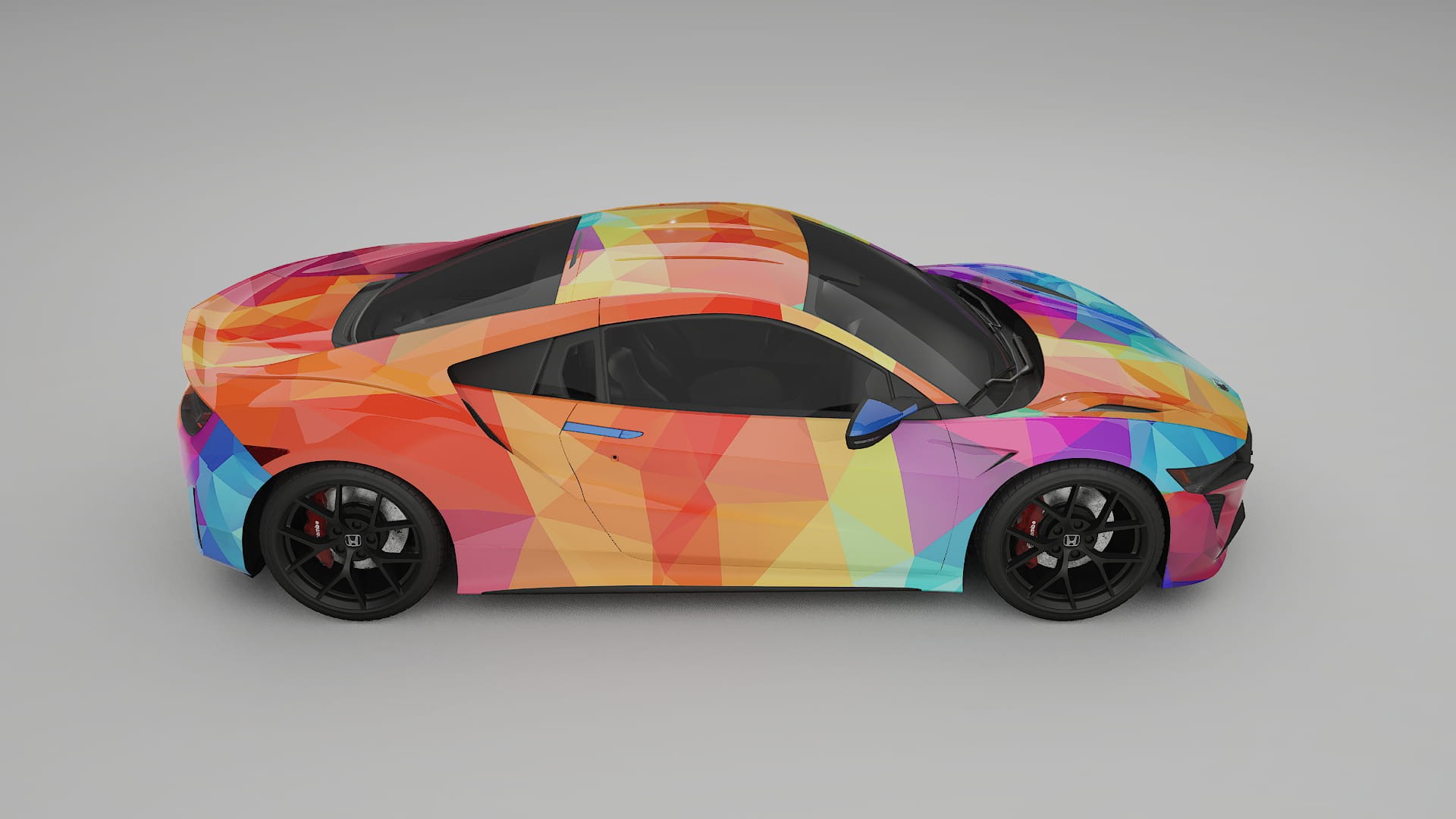 Honda NSX prefacelift VECTOR VIBE – Designový Wrap PPF Fólie na auto - tisknutelný polyuretan