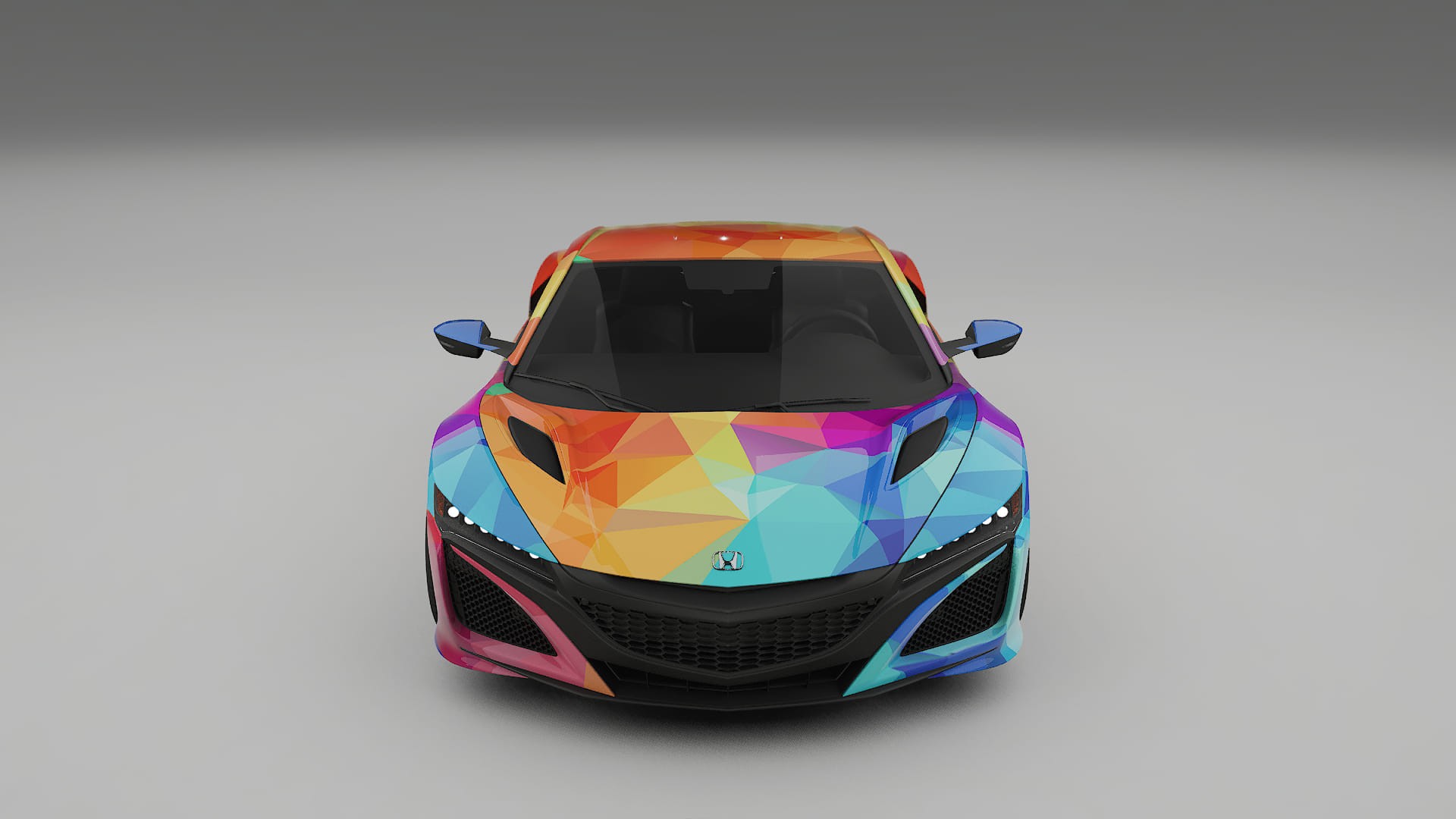 Honda NSX prefacelift VECTOR VIBE – Designový Wrap PPF Fólie na auto - tisknutelný polyuretan