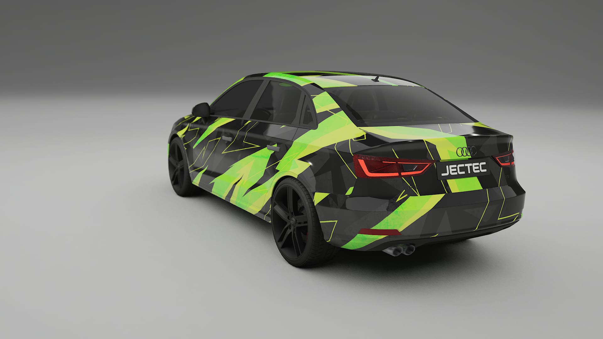 Audi A3 8V sedan prefacelift NINJA TURTLES – Designový Wrap PPF Fólie na auto - tisknutelný polyuretan