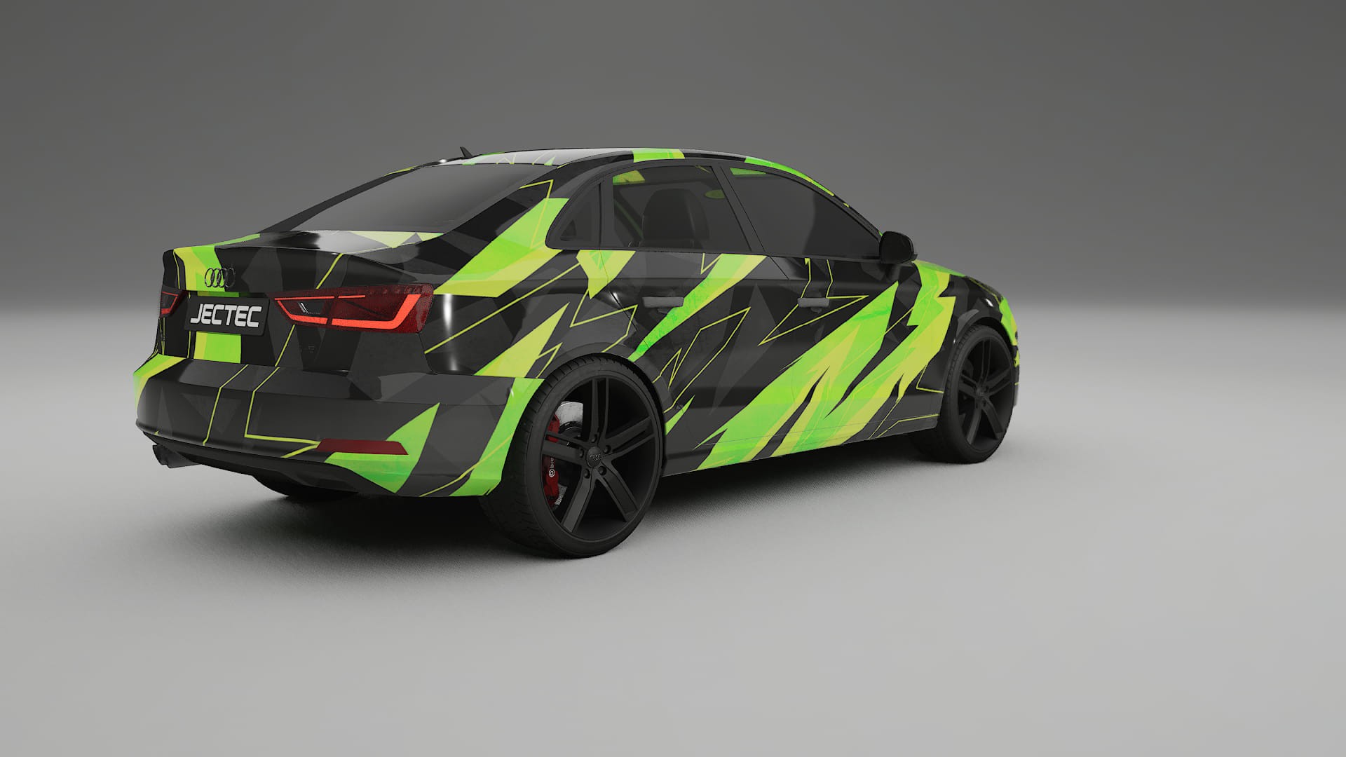 Audi A3 8V sedan prefacelift NINJA TURTLES – Designový Wrap PPF Fólie na auto - tisknutelný polyuretan