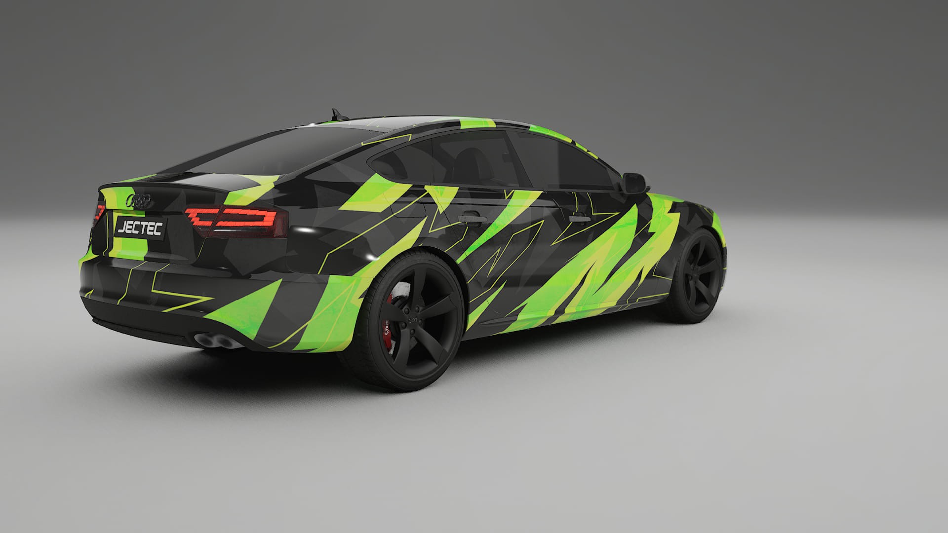 Audi A5 8T Sportback prefacelift NINJA TURTLES – Designový Wrap PPF Fólie na auto - tisknutelný polyuretan