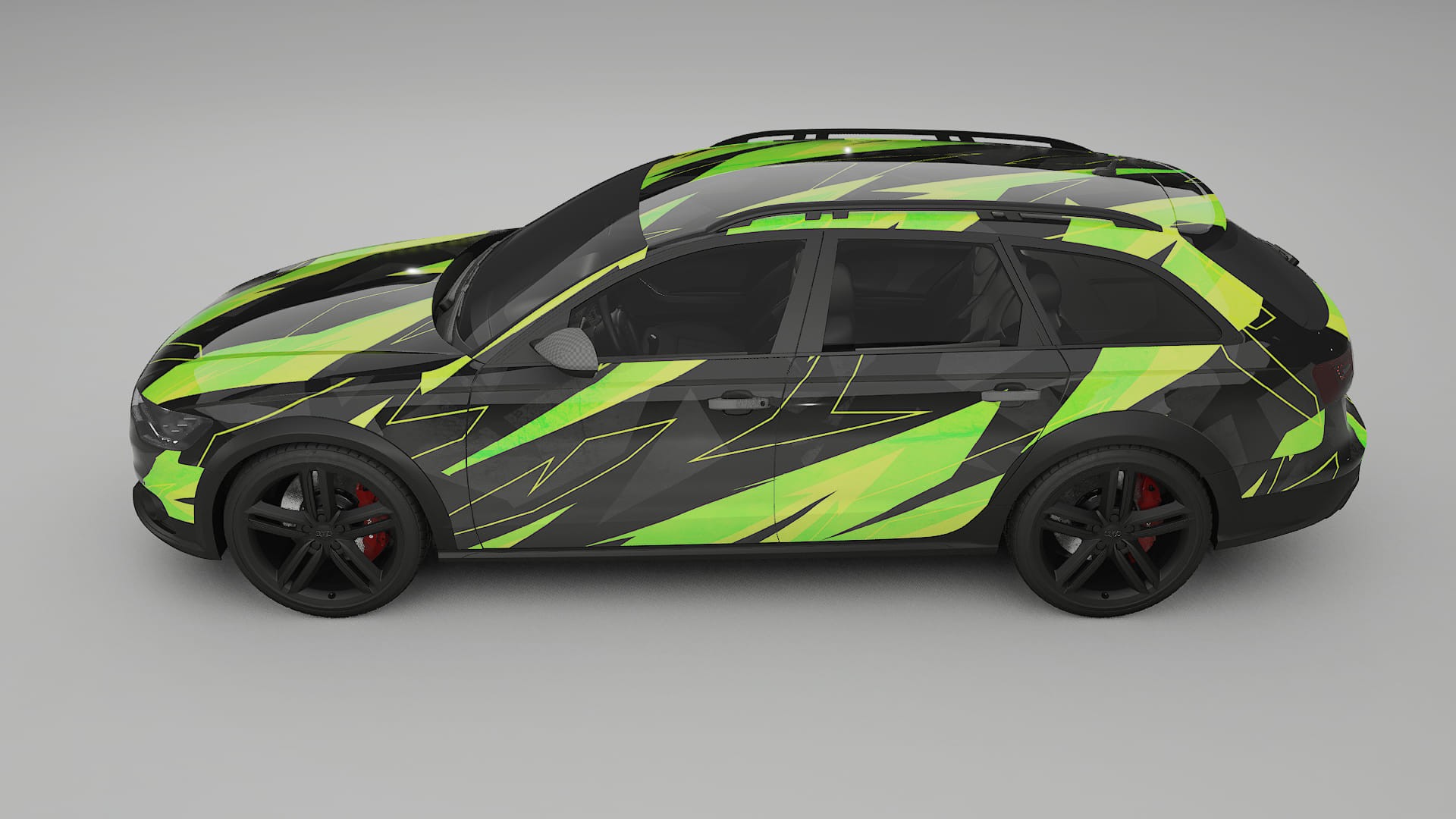 Audi A6 Allroad C7 prefacelift NINJA TURTLES – Designový Wrap PPF Fólie na auto - tisknutelný polyuretan