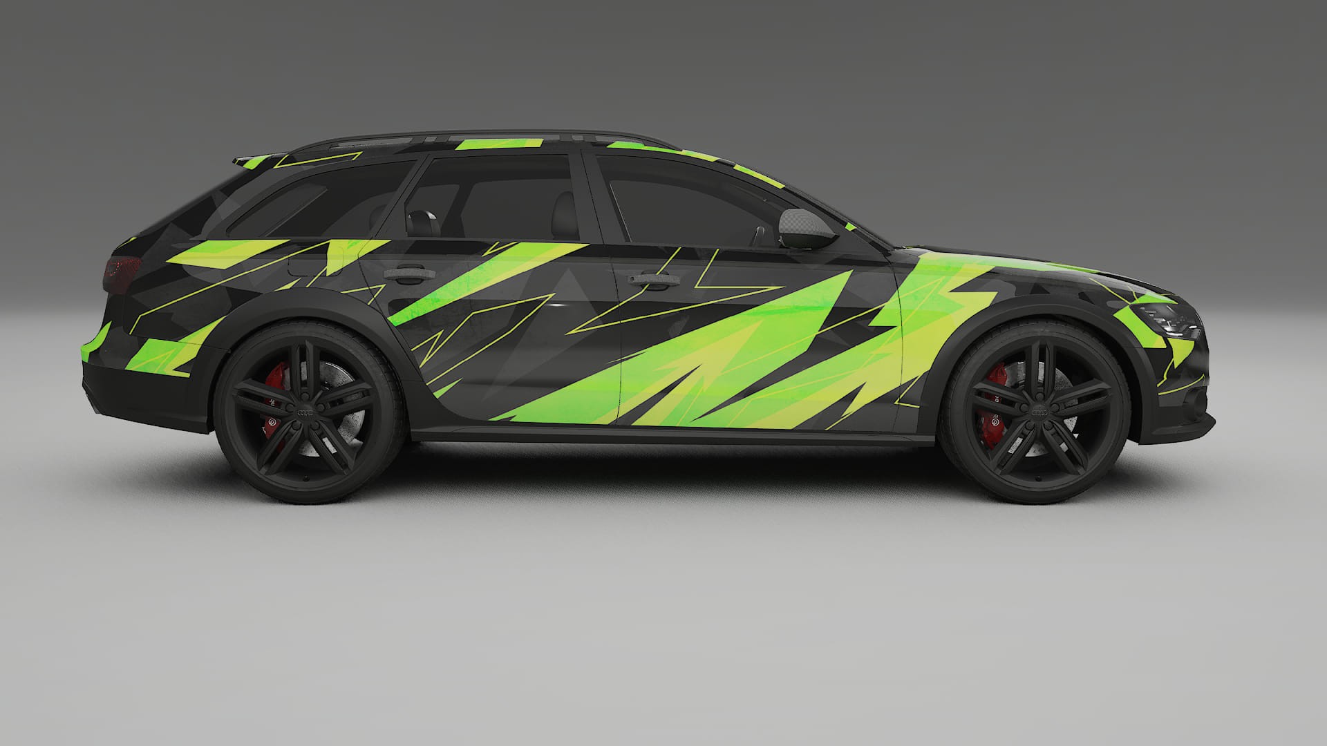 Audi A6 Allroad C7 prefacelift NINJA TURTLES – Designový Wrap PPF Fólie na auto - tisknutelný polyuretan