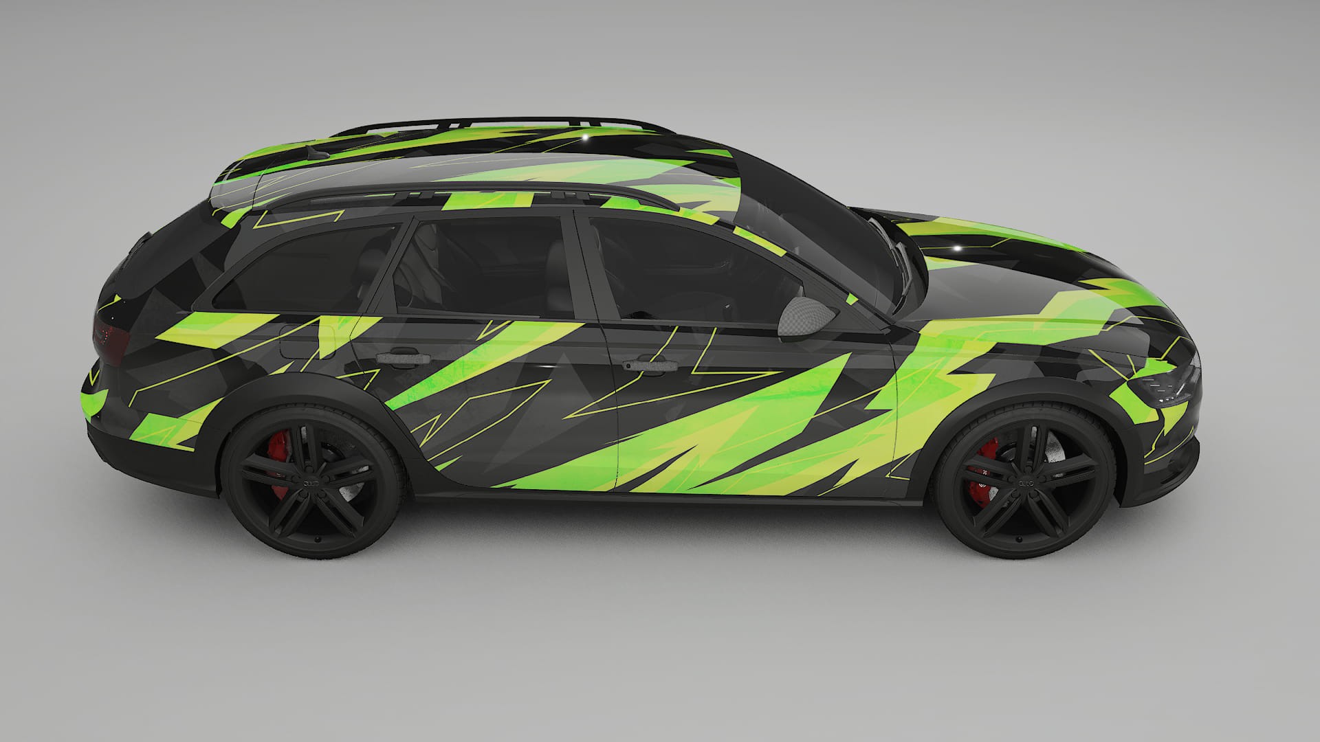 Audi A6 Allroad C7 prefacelift NINJA TURTLES – Designový Wrap PPF Fólie na auto - tisknutelný polyuretan