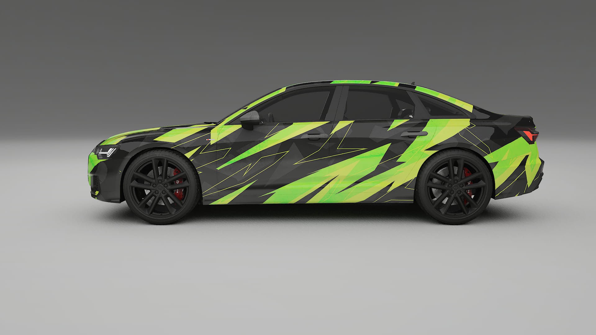 Audi A6 S-Line C8 NINJA TURTLES – Designový Wrap PPF Fólie na auto - tisknutelný polyuretan