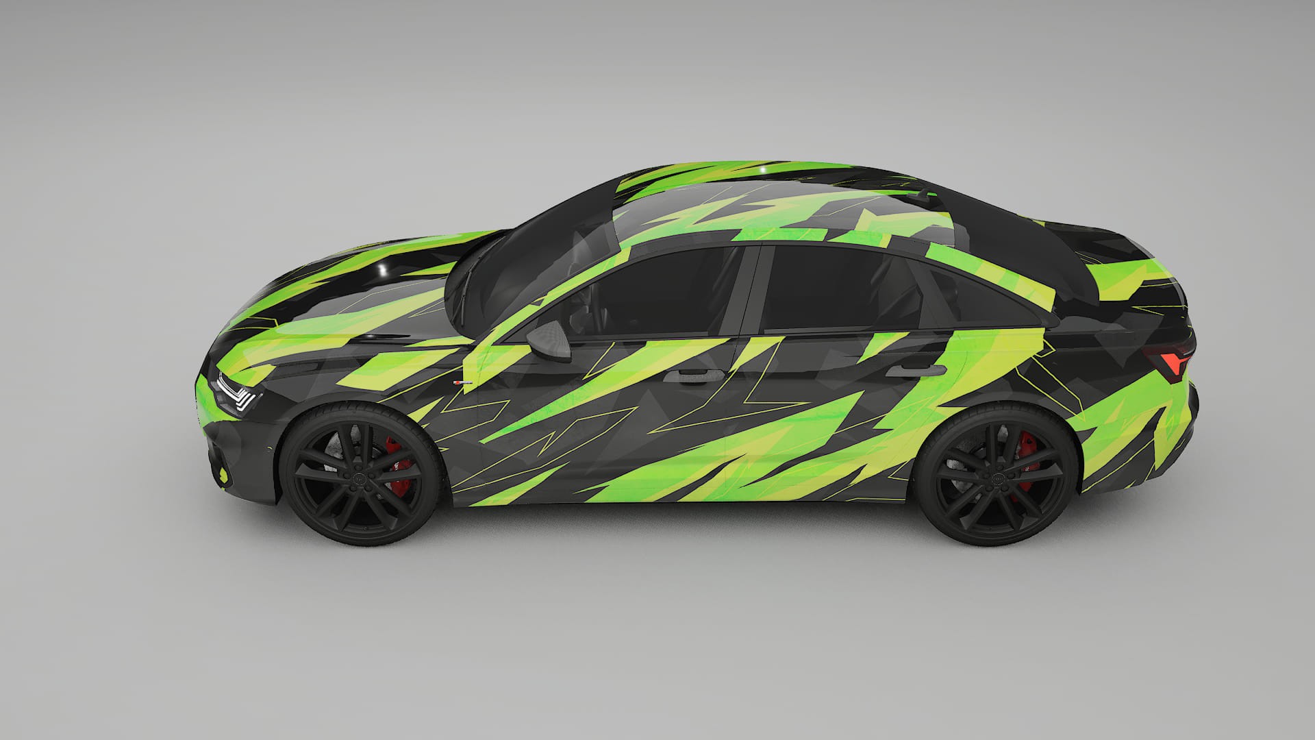 Audi A6 S-Line C8 NINJA TURTLES – Designový Wrap PPF Fólie na auto - tisknutelný polyuretan
