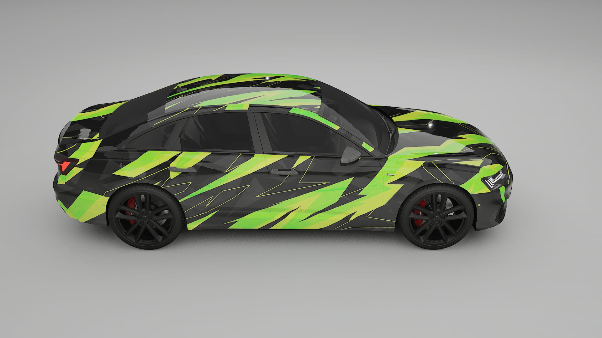 Audi A6 S-Line C8 NINJA TURTLES – Designový Wrap PPF Fólie na auto - tisknutelný polyuretan