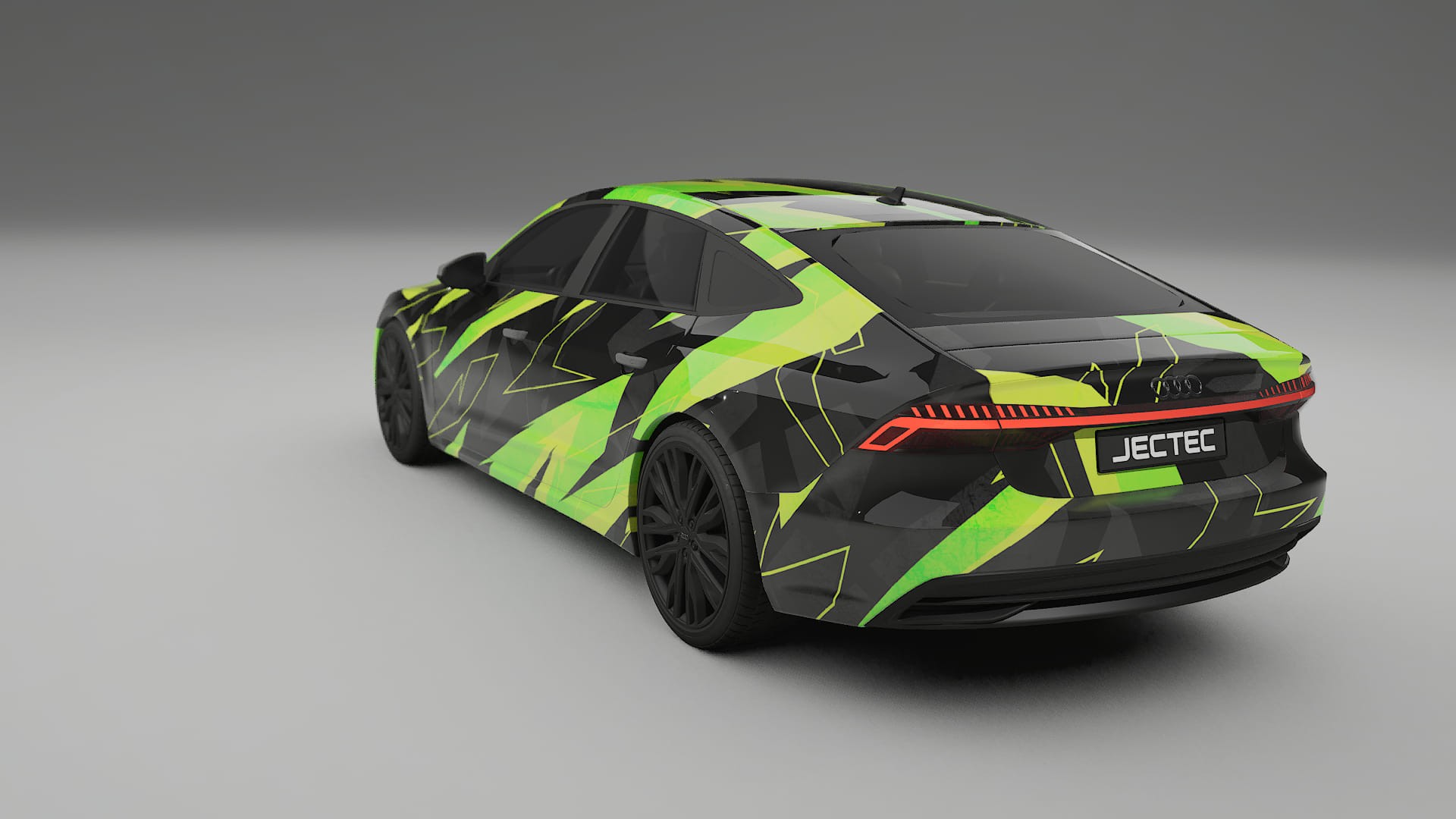 Audi A7 C8 Sportback prefacelift NINJA TURTLES – Designový Wrap PPF Fólie na auto - tisknutelný polyuretan
