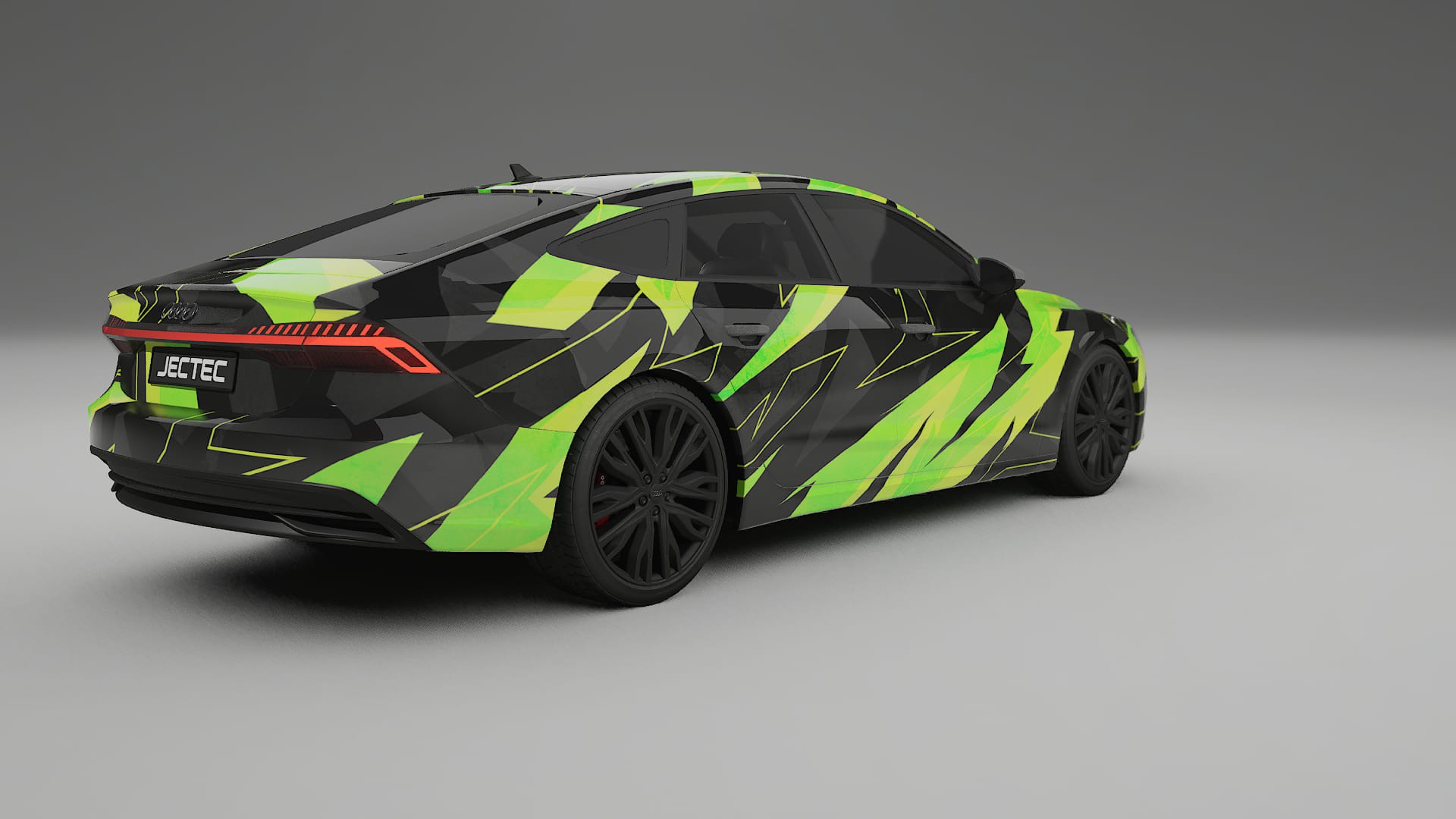 Audi A7 C8 Sportback prefacelift NINJA TURTLES – Designový Wrap PPF Fólie na auto - tisknutelný polyuretan