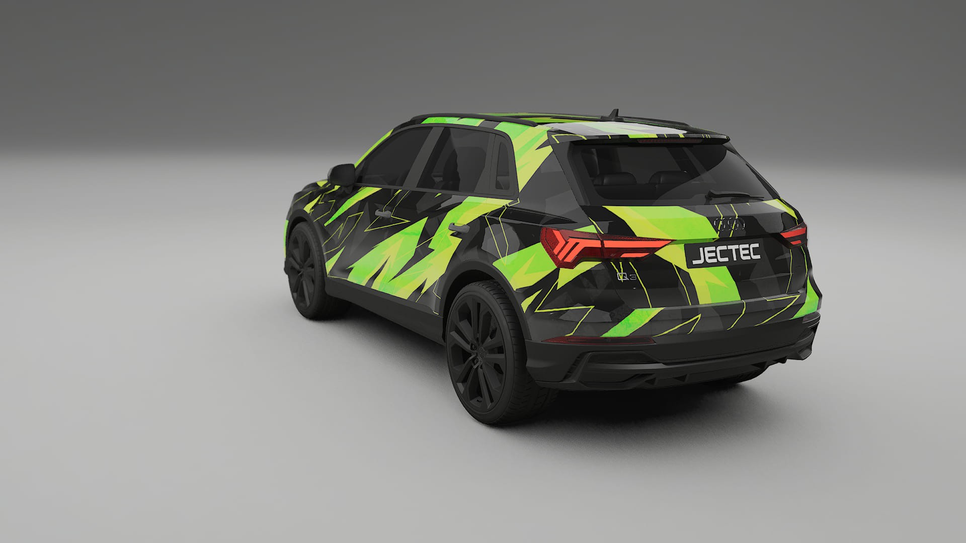 Audi Q3 S-Line F3 NINJA TURTLES – Designový Wrap PPF Fólie na auto - tisknutelný polyuretan