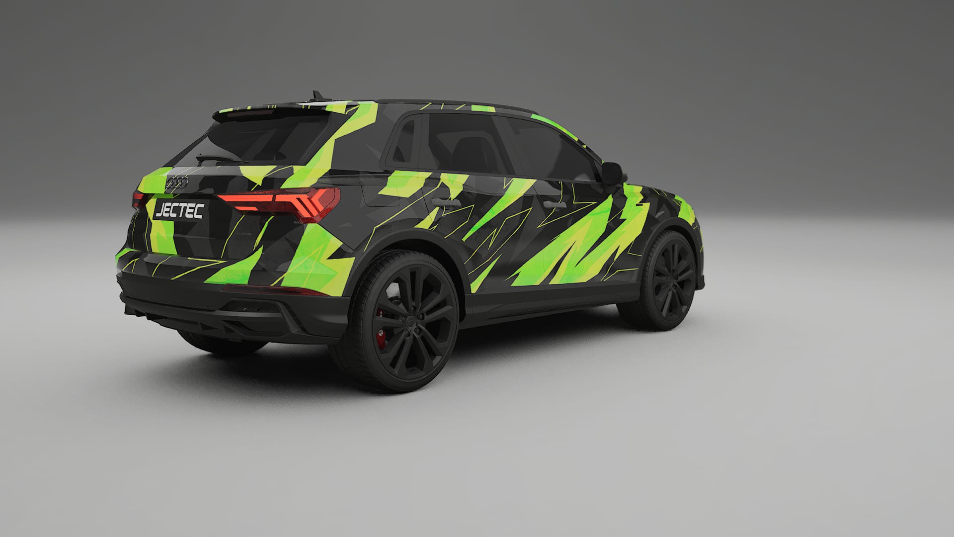Audi Q3 S-Line F3 NINJA TURTLES – Designový Wrap PPF Fólie na auto - tisknutelný polyuretan