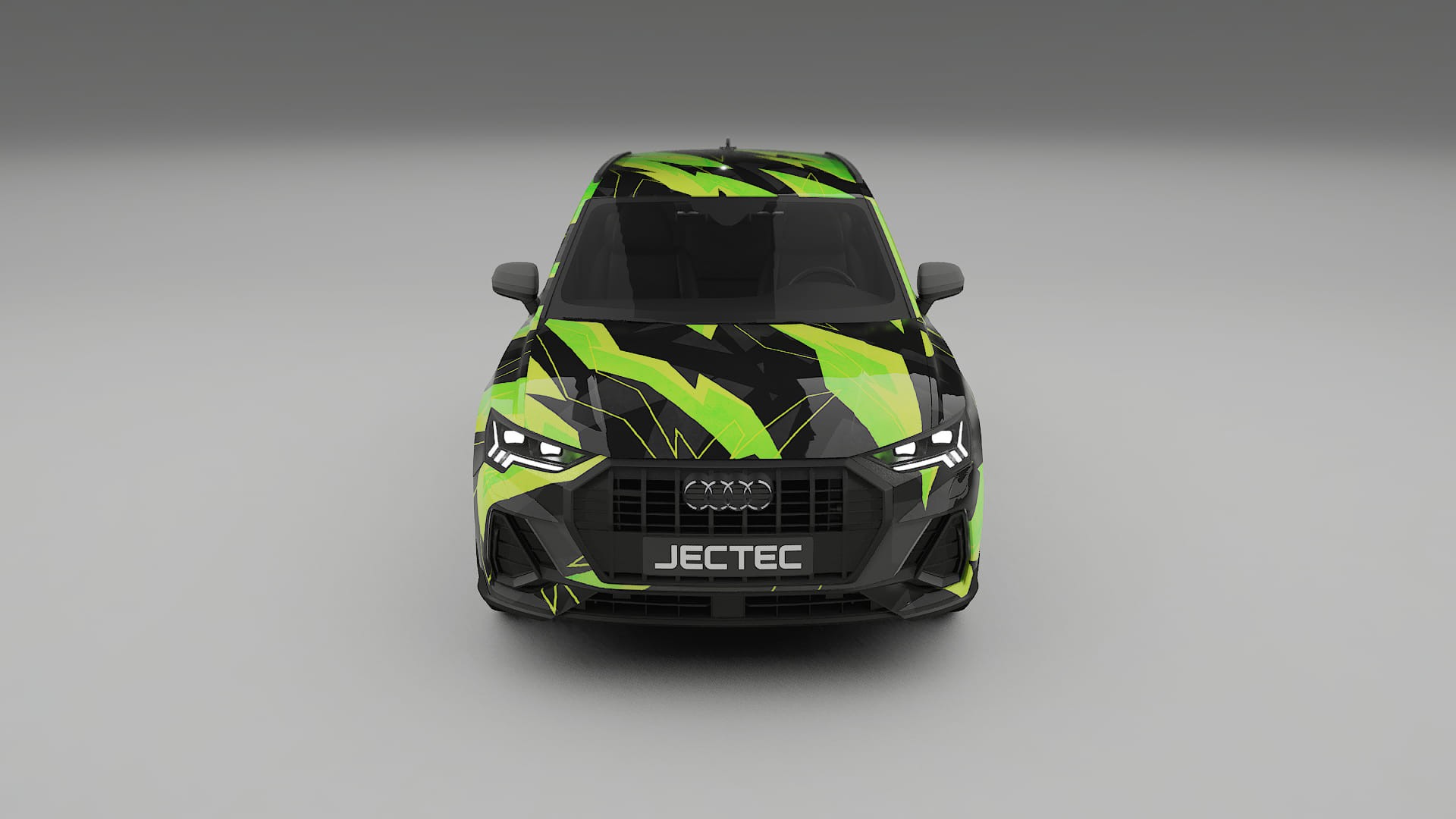 Audi Q3 S-Line F3 NINJA TURTLES – Designový Wrap PPF Fólie na auto - tisknutelný polyuretan