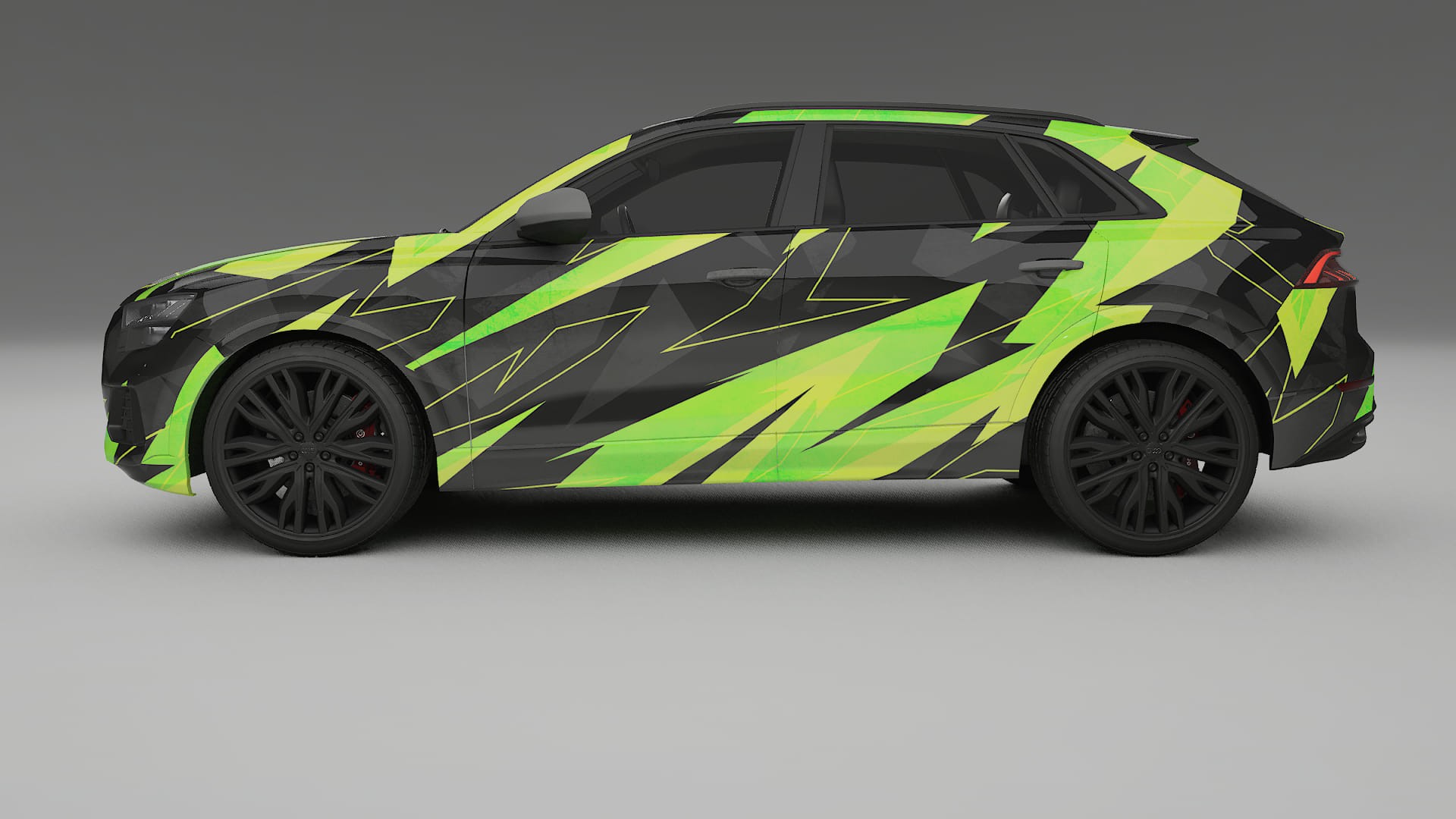 Audi Q8 F1 prefacelift NINJA TURTLES – Designový Wrap PPF Fólie na auto - tisknutelný polyuretan