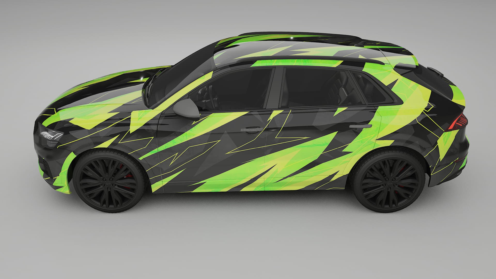 Audi Q8 F1 prefacelift NINJA TURTLES – Designový Wrap PPF Fólie na auto - tisknutelný polyuretan