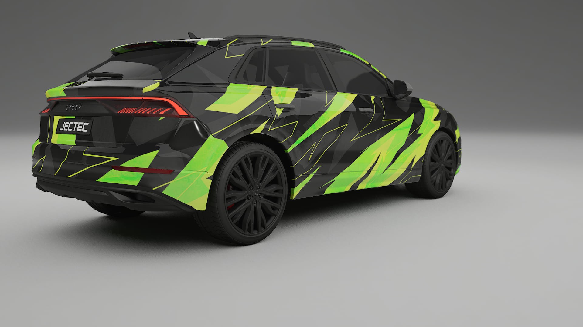 Audi Q8 F1 prefacelift NINJA TURTLES – Designový Wrap PPF Fólie na auto - tisknutelný polyuretan