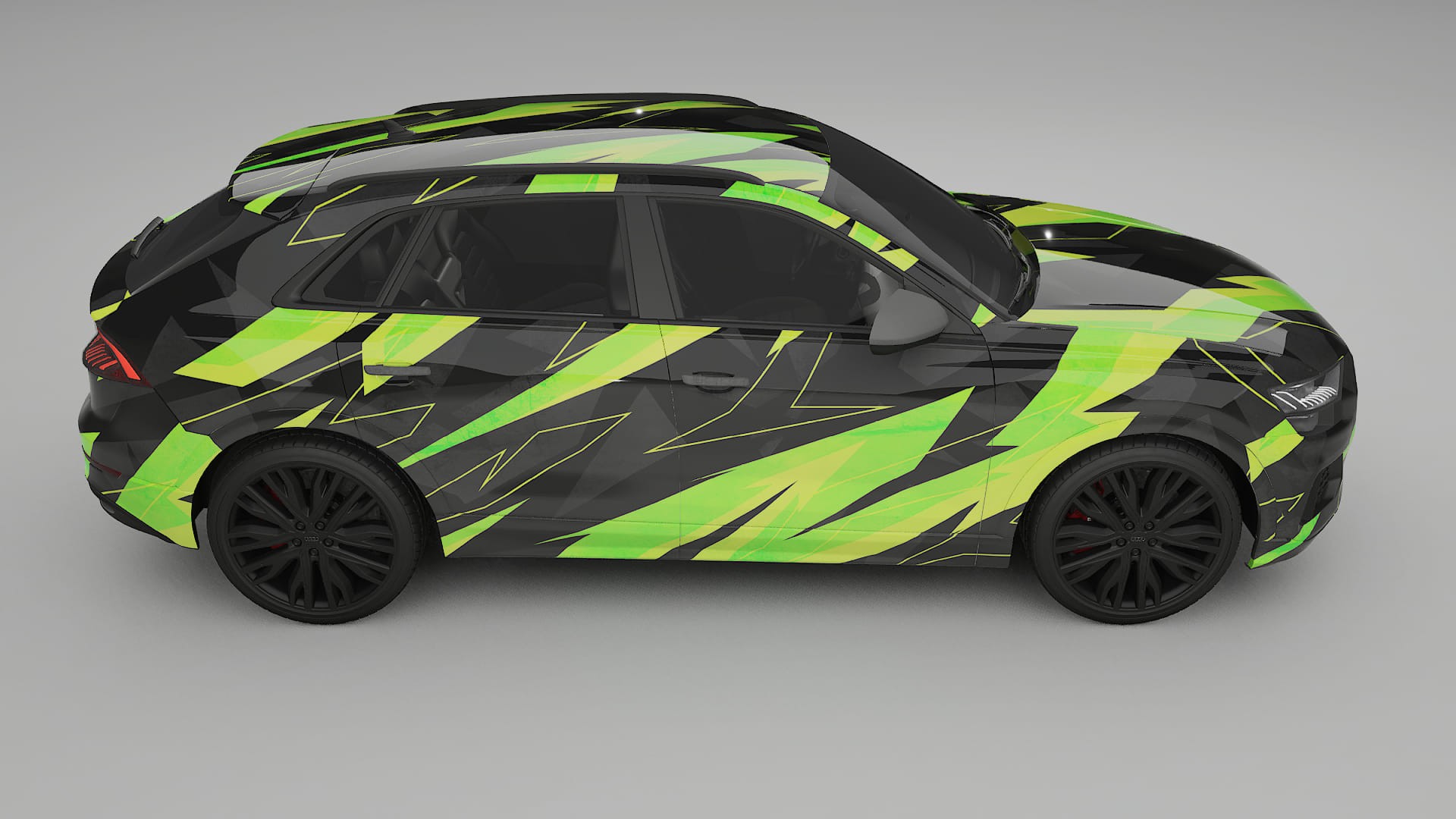 Audi Q8 F1 prefacelift NINJA TURTLES – Designový Wrap PPF Fólie na auto - tisknutelný polyuretan