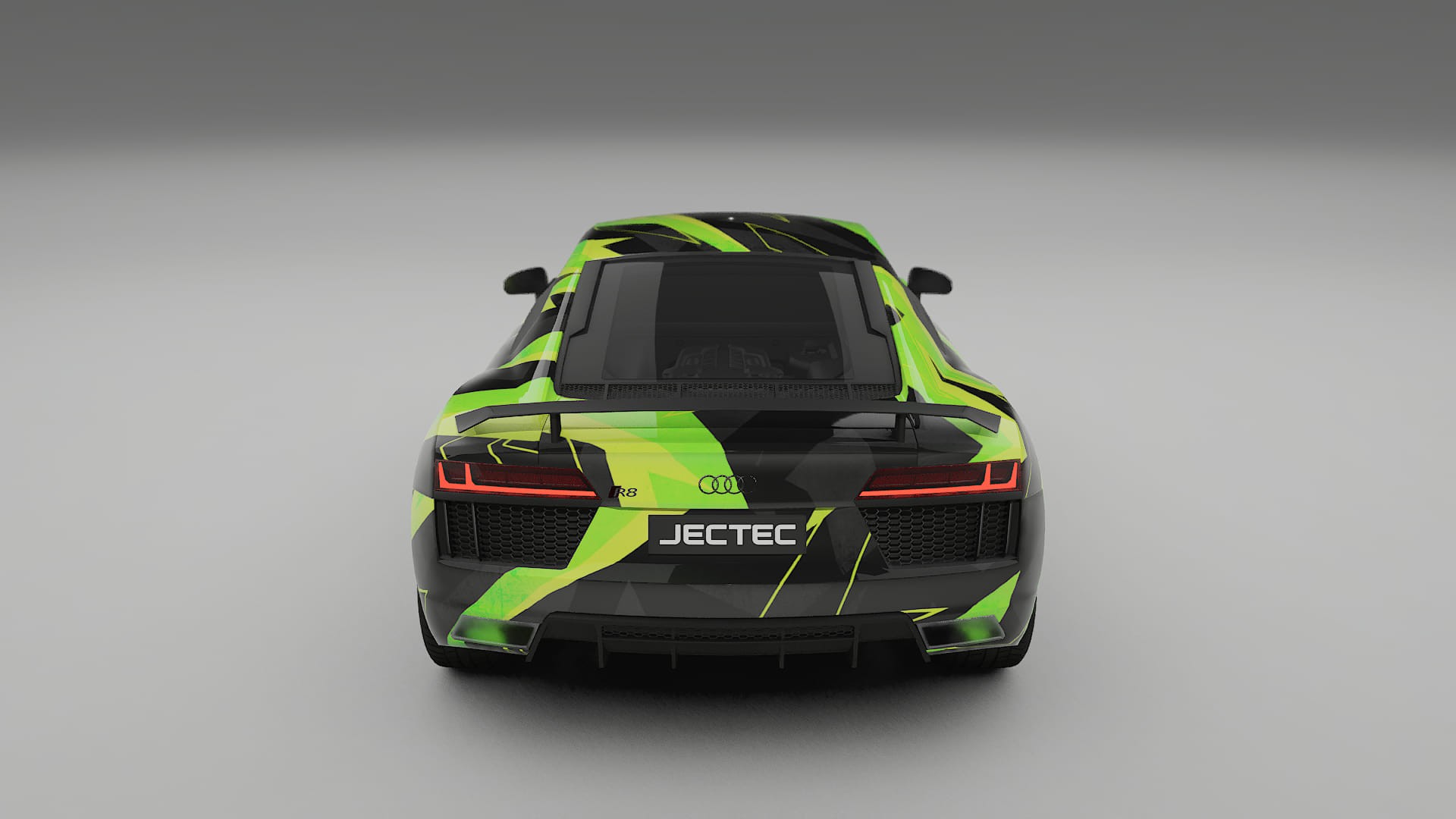 Audi R8 typ-4S prefacelift NINJA TURTLES – Designový Wrap PPF Fólie na auto - tisknutelný polyuretan