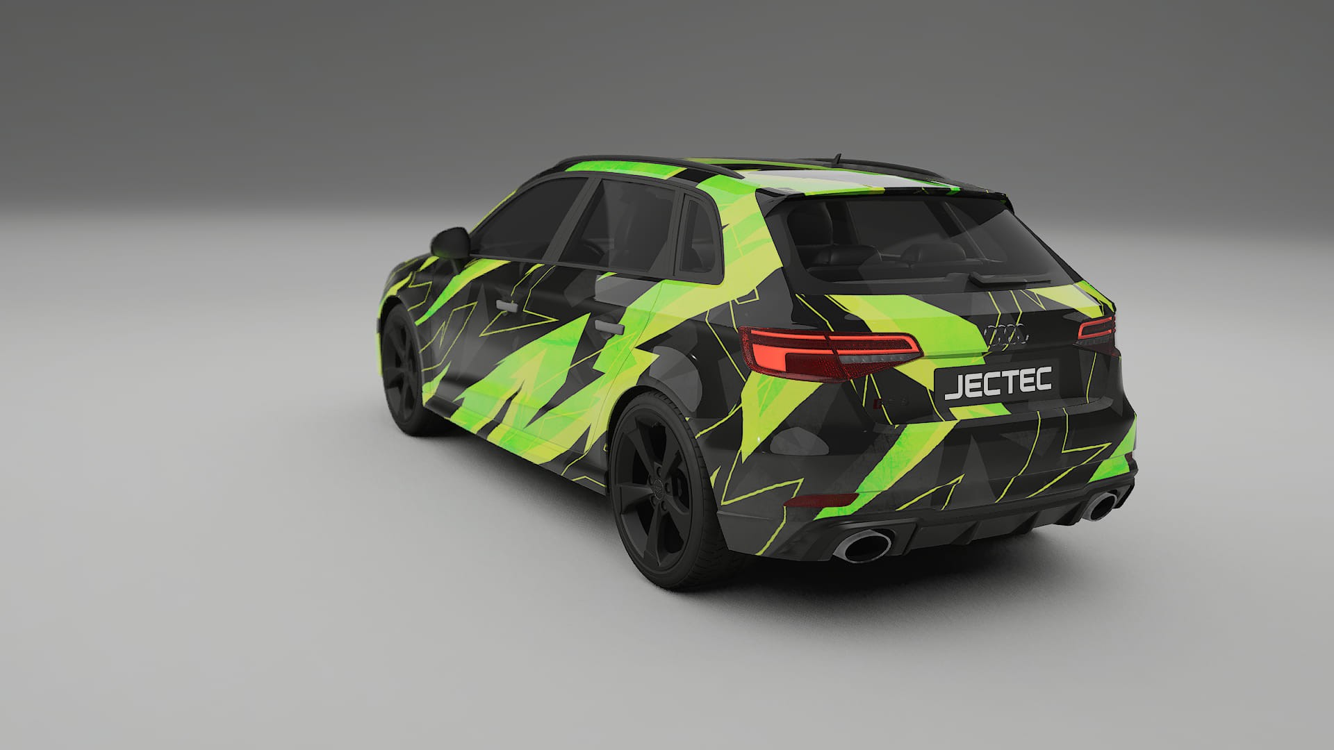 Audi RS3 Sportback 8V facelift NINJA TURTLES – Designový Wrap PPF Fólie na auto - tisknutelný polyuretan