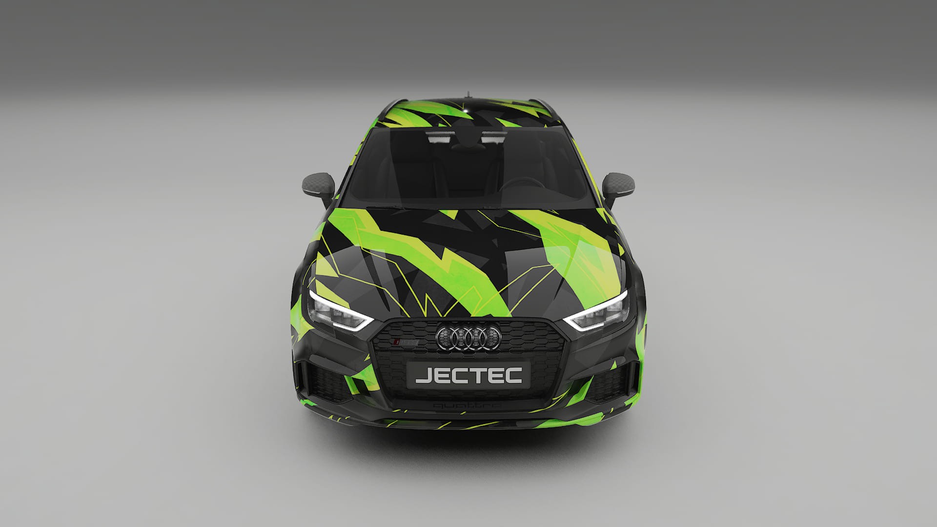 Audi RS3 Sportback 8V facelift NINJA TURTLES – Designový Wrap PPF Fólie na auto - tisknutelný polyuretan