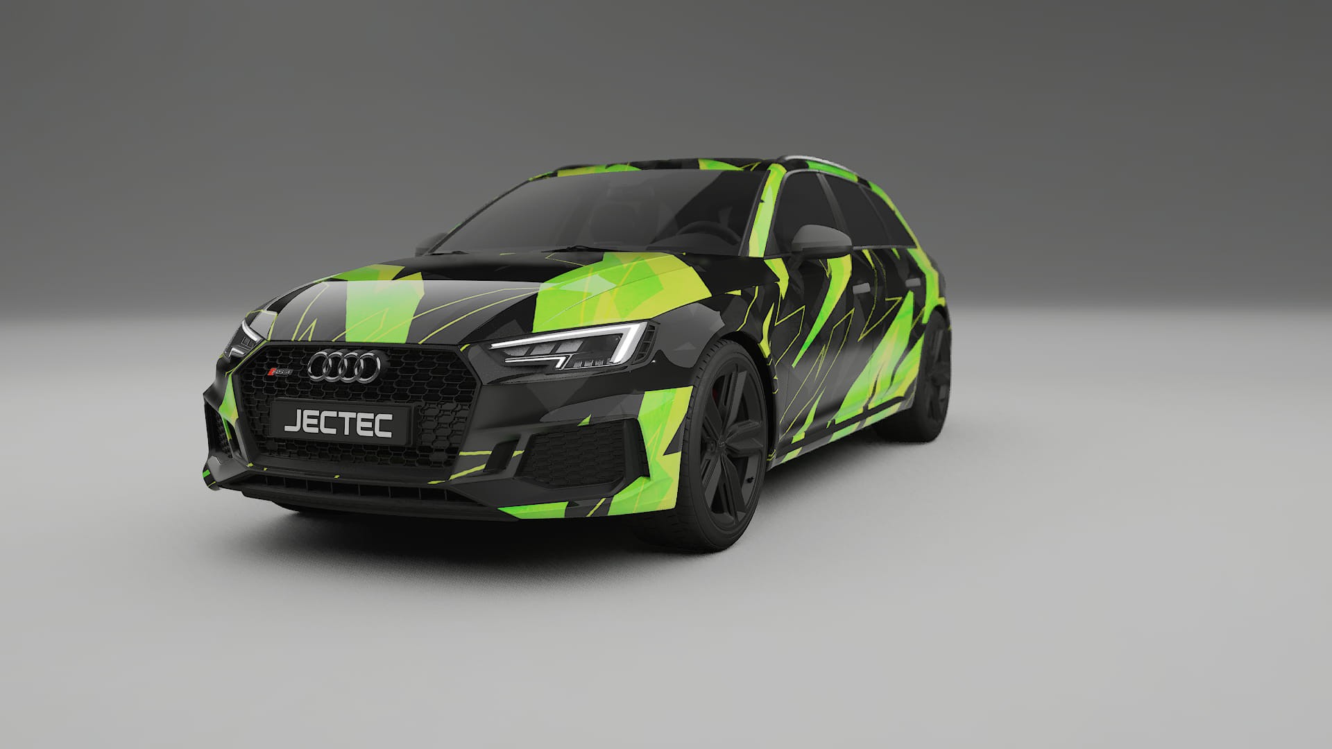 Audi RS4 Avant B9 prefacelift NINJA TURTLES – Designový Wrap PPF Fólie na auto - tisknutelný polyuretan