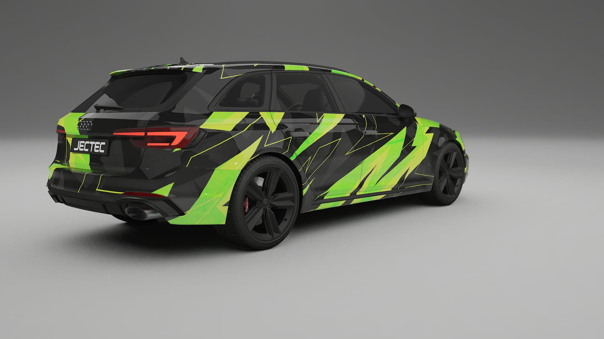 Audi RS4 Avant B9 prefacelift NINJA TURTLES – Designový Wrap PPF Fólie na auto - tisknutelný polyuretan