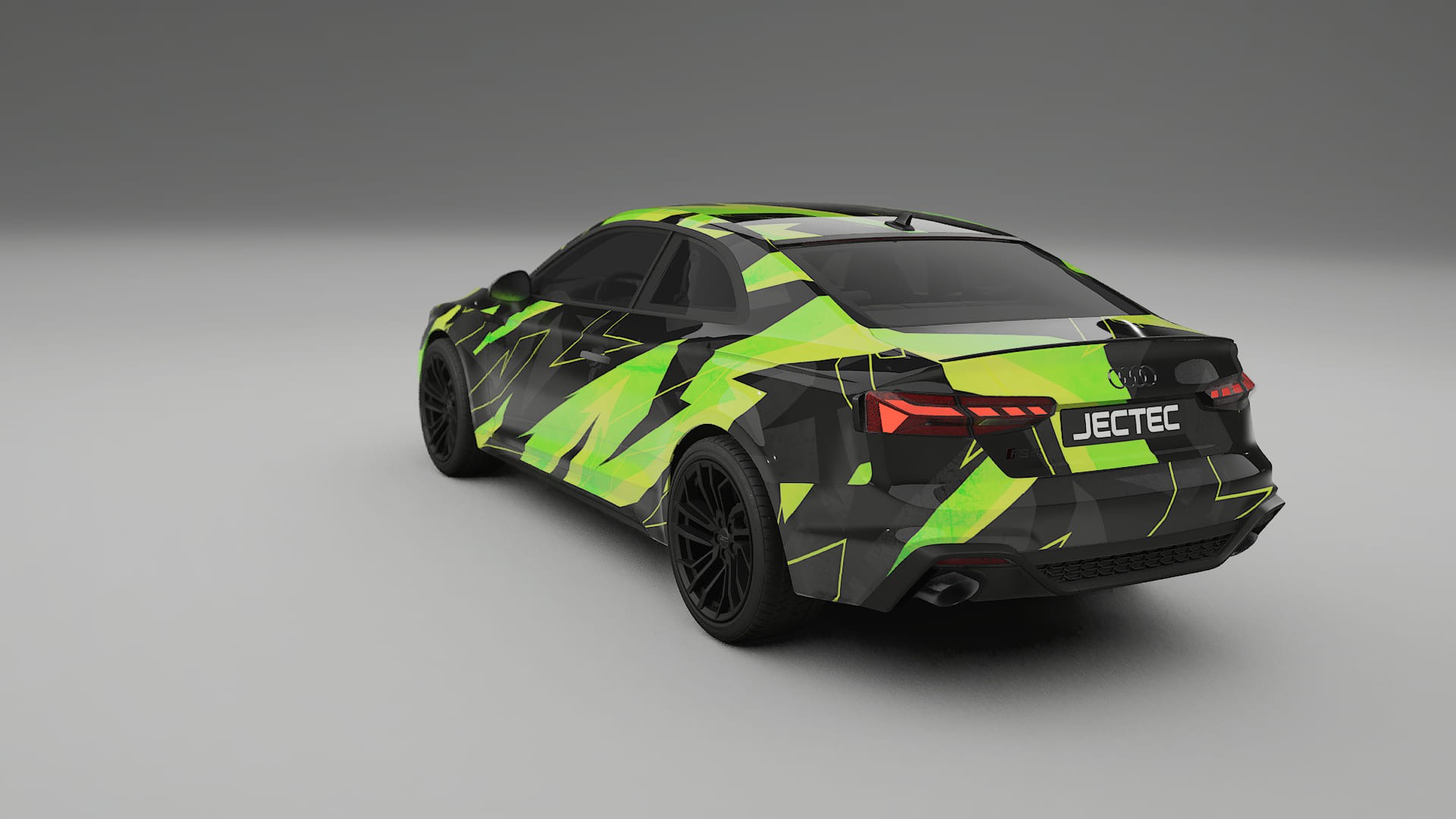 Audi RS5 Coupe B9 facelift NINJA TURTLES – Designový Wrap PPF Fólie na auto - tisknutelný polyuretan
