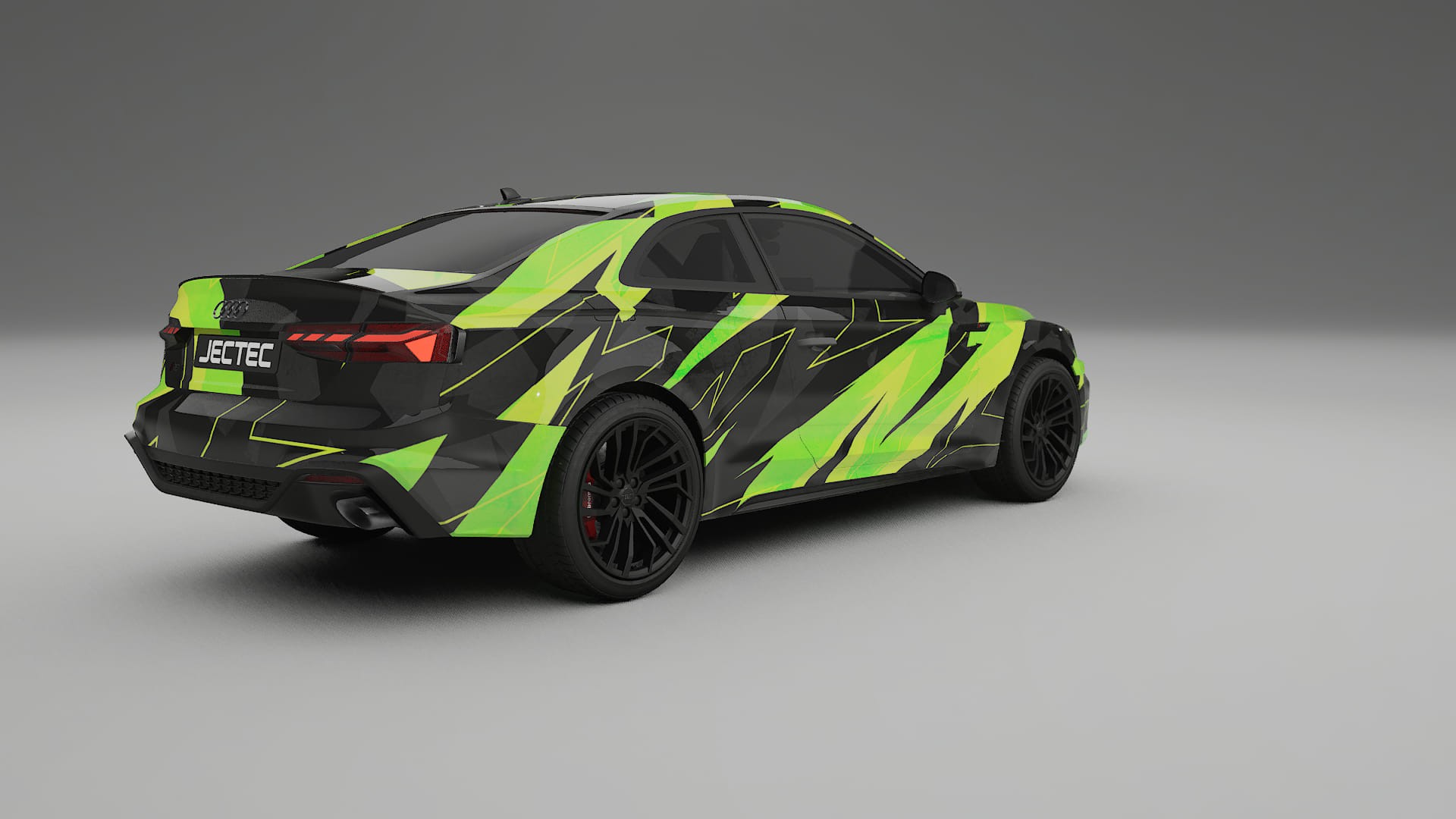 Audi RS5 Coupe B9 facelift NINJA TURTLES – Designový Wrap PPF Fólie na auto - tisknutelný polyuretan