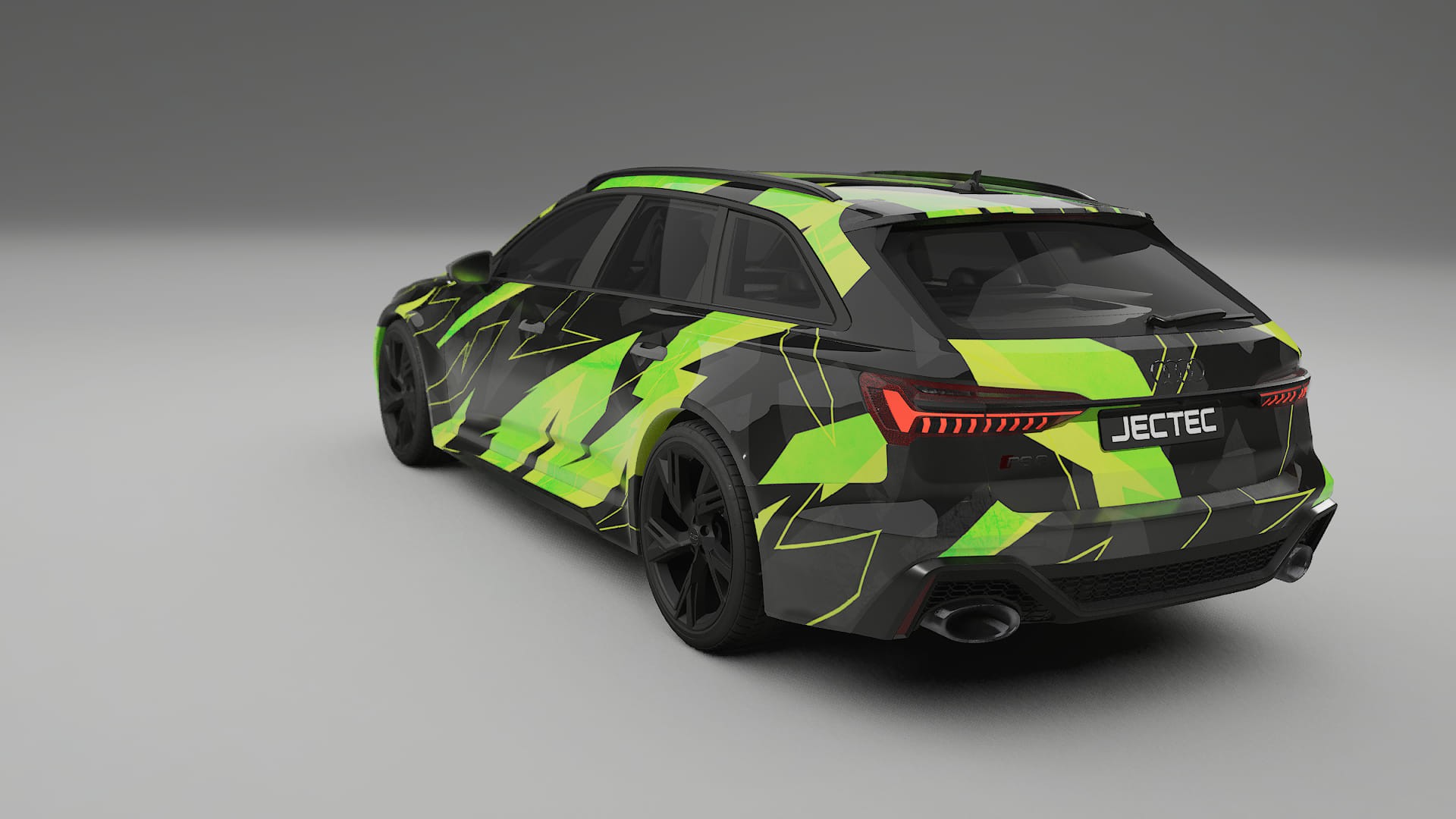 Audi RS6 Avant C8 facelift NINJA TURTLES – Designový Wrap PPF Fólie na auto - tisknutelný polyuretan