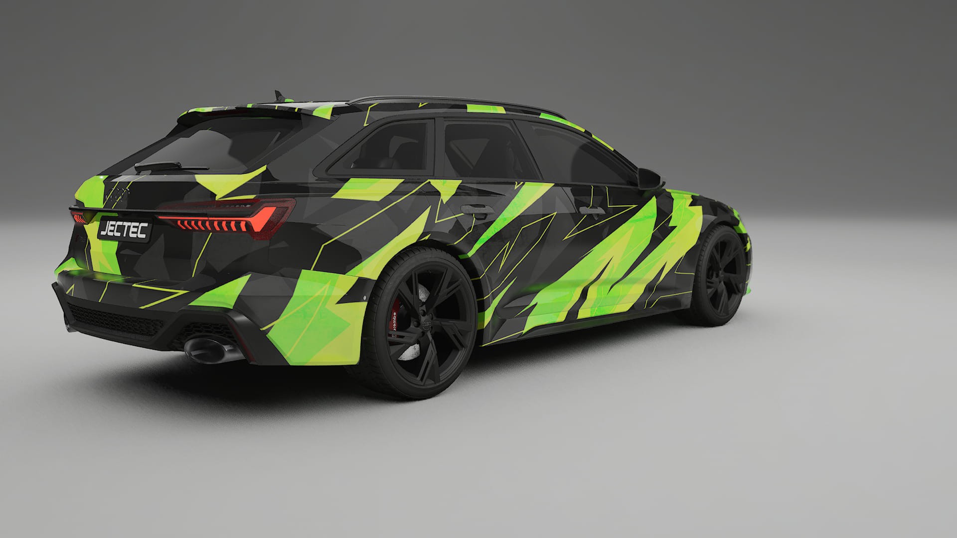 Audi RS6 Avant C8 facelift NINJA TURTLES – Designový Wrap PPF Fólie na auto - tisknutelný polyuretan