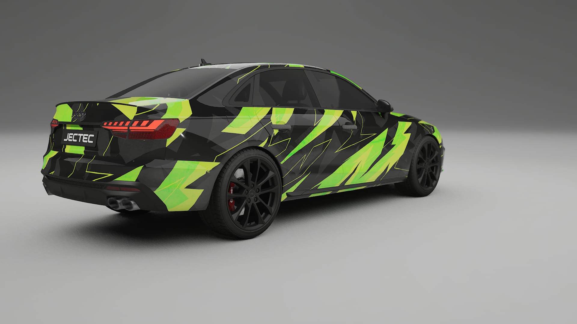Audi S4 Sedan B9 facelift NINJA TURTLES – Designový Wrap PPF Fólie na auto - tisknutelný polyuretan