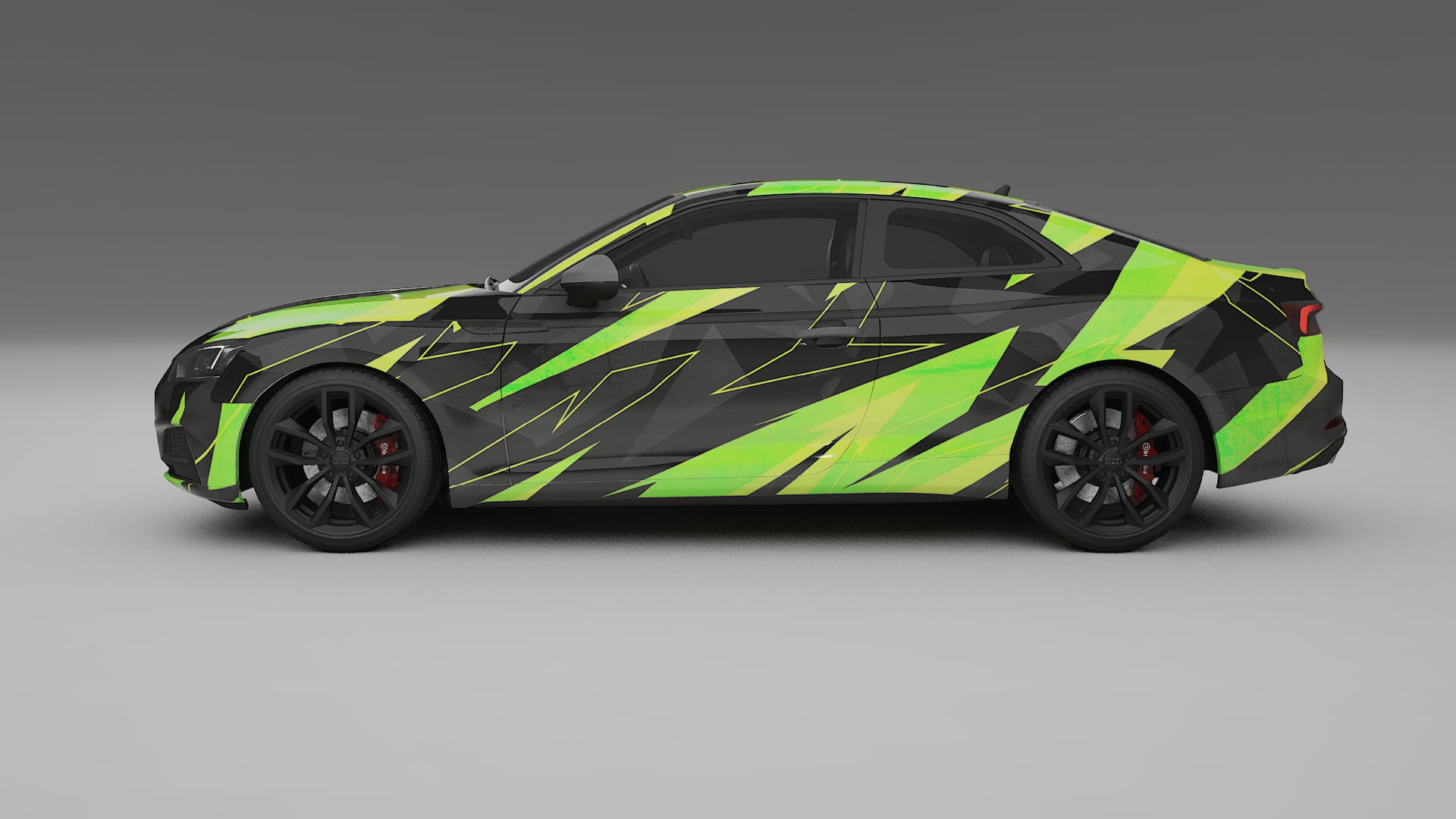 Audi S5 B9 prefacelift NINJA TURTLES – Designový Wrap PPF Fólie na auto - tisknutelný polyuretan