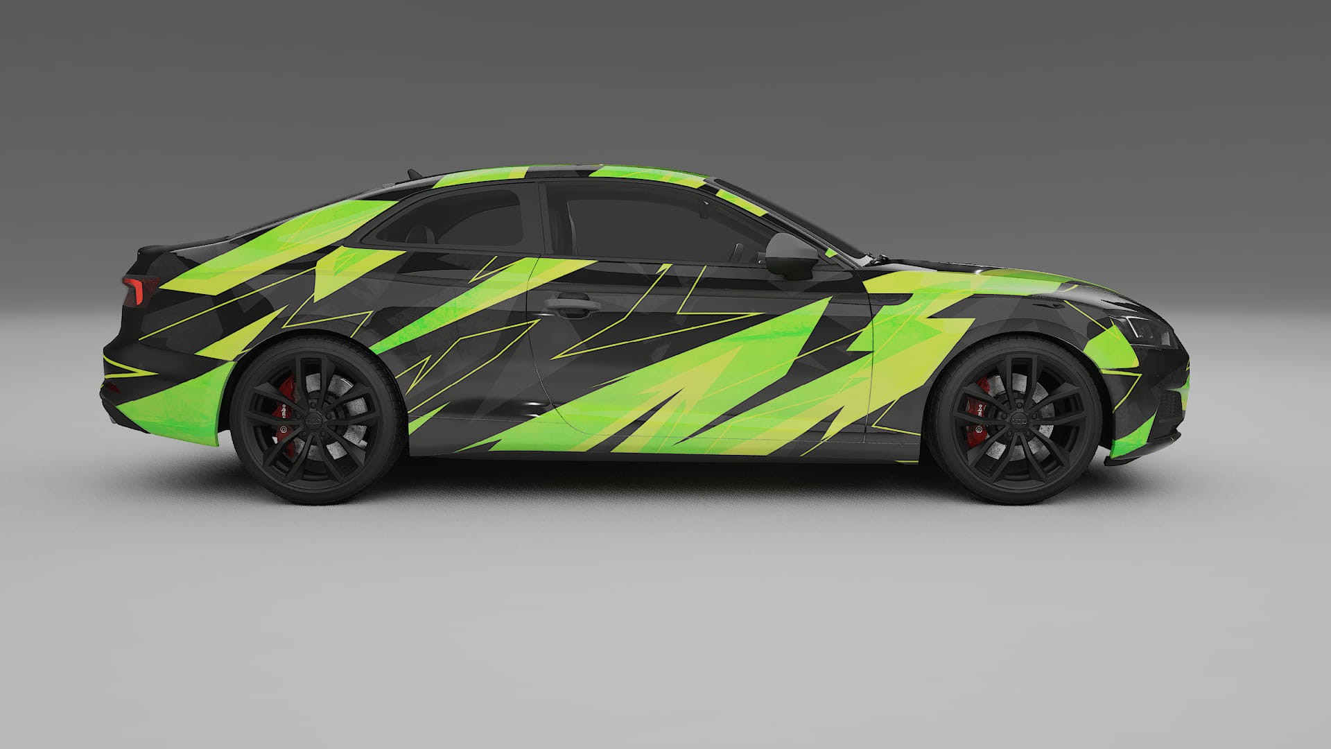 Audi S5 B9 prefacelift NINJA TURTLES – Designový Wrap PPF Fólie na auto - tisknutelný polyuretan