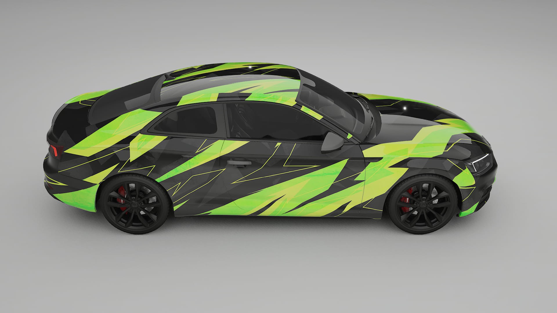 Audi S5 B9 prefacelift NINJA TURTLES – Designový Wrap PPF Fólie na auto - tisknutelný polyuretan
