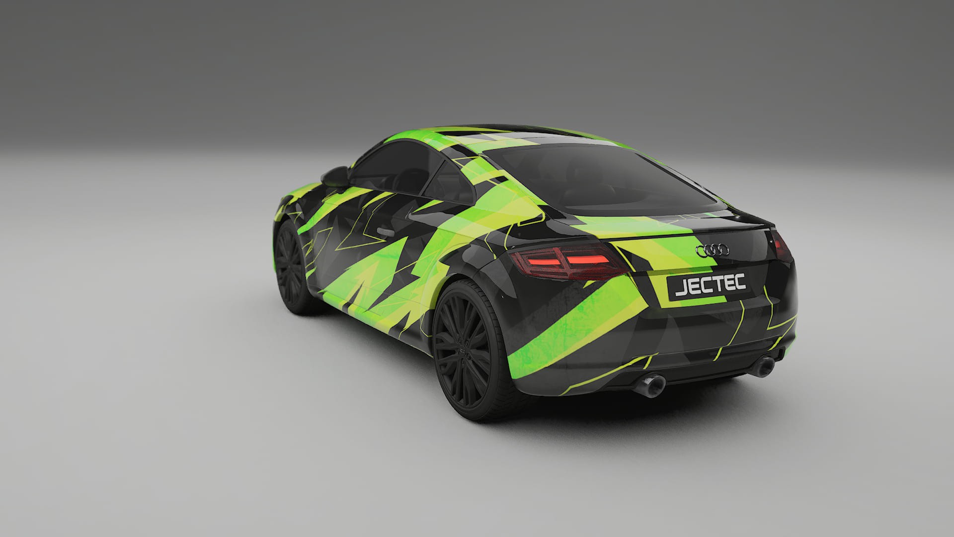 Audi TT Coupe 8S prefacelift NINJA TURTLES – Designový Wrap PPF Fólie na auto - tisknutelný polyuretan