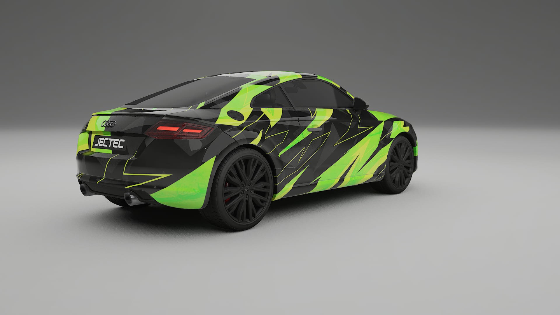 Audi TT Coupe 8S prefacelift NINJA TURTLES – Designový Wrap PPF Fólie na auto - tisknutelný polyuretan