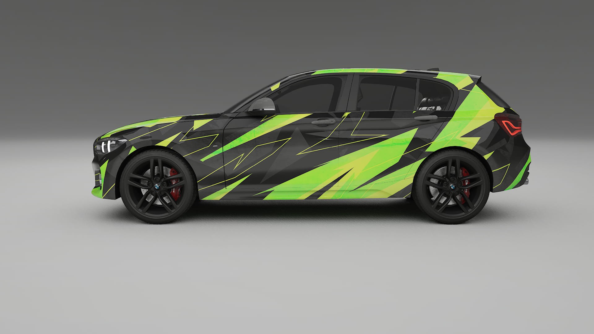 BMW 1 F20 facelift NINJA TURTLES – Designový Wrap PPF Fólie na auto - tisknutelný polyuretan