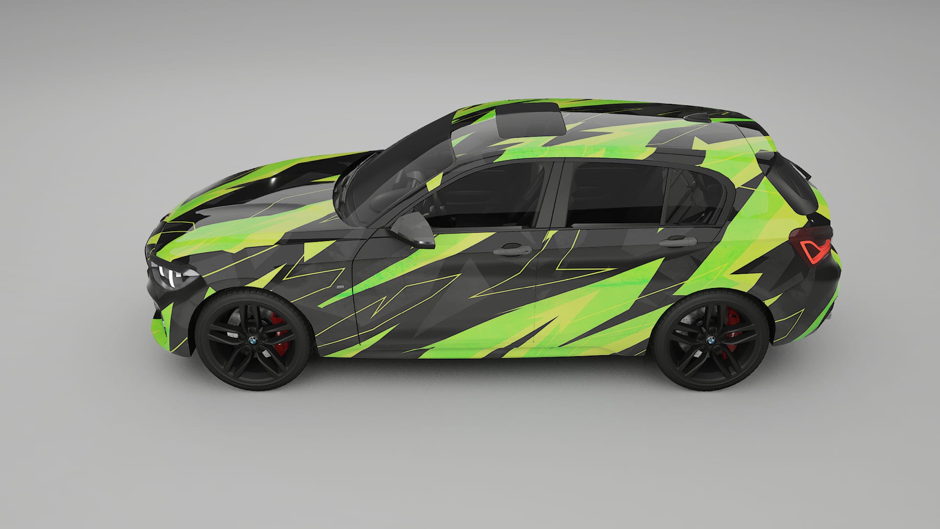 BMW 1 F20 facelift NINJA TURTLES – Designový Wrap PPF Fólie na auto - tisknutelný polyuretan