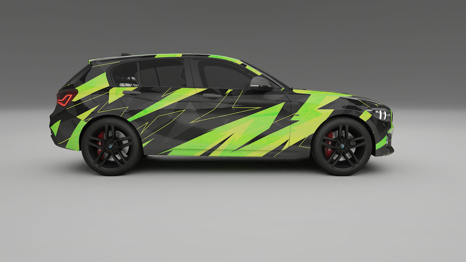 BMW 1 F20 facelift NINJA TURTLES – Designový Wrap PPF Fólie na auto - tisknutelný polyuretan