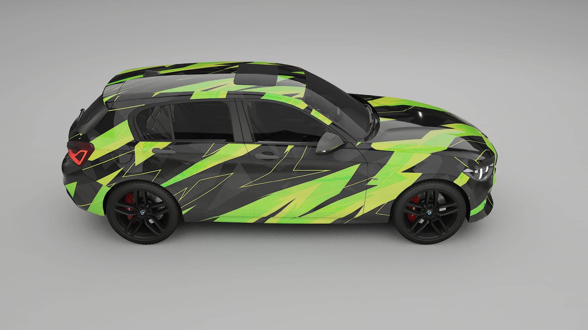 BMW 1 F20 facelift NINJA TURTLES – Designový Wrap PPF Fólie na auto - tisknutelný polyuretan