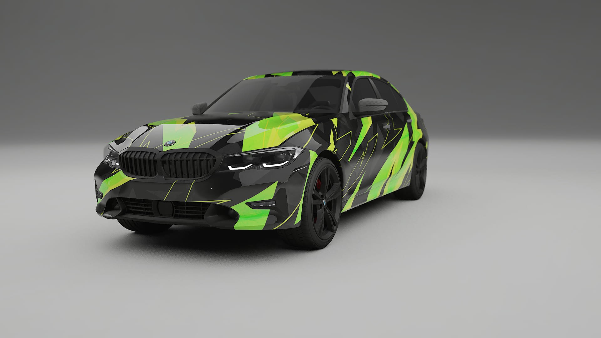 BMW 3 G20 prefacelift NINJA TURTLES – Designový Wrap PPF Fólie na auto - tisknutelný polyuretan
