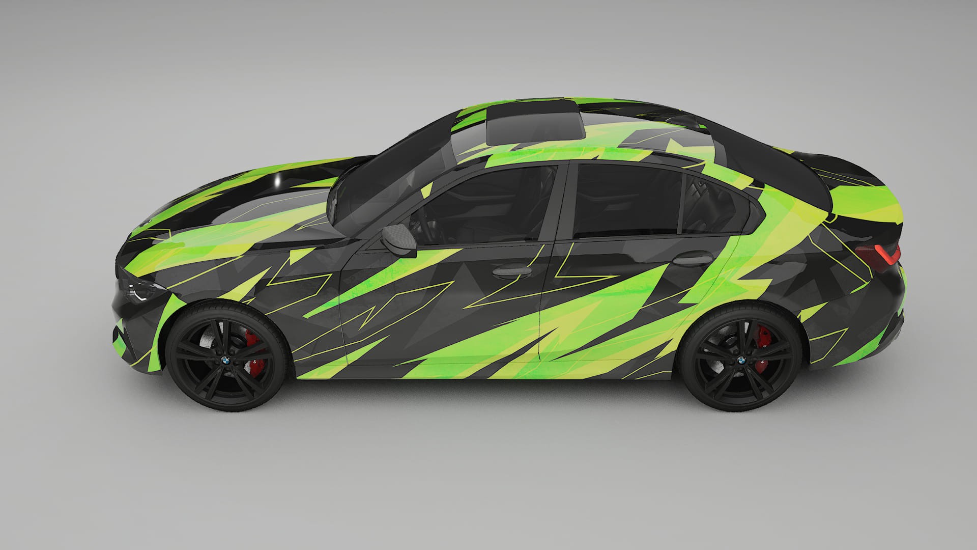 BMW 3 G20 prefacelift NINJA TURTLES – Designový Wrap PPF Fólie na auto - tisknutelný polyuretan
