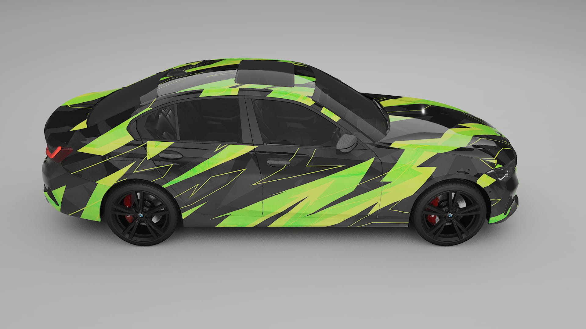 BMW 3 G20 prefacelift NINJA TURTLES – Designový Wrap PPF Fólie na auto - tisknutelný polyuretan