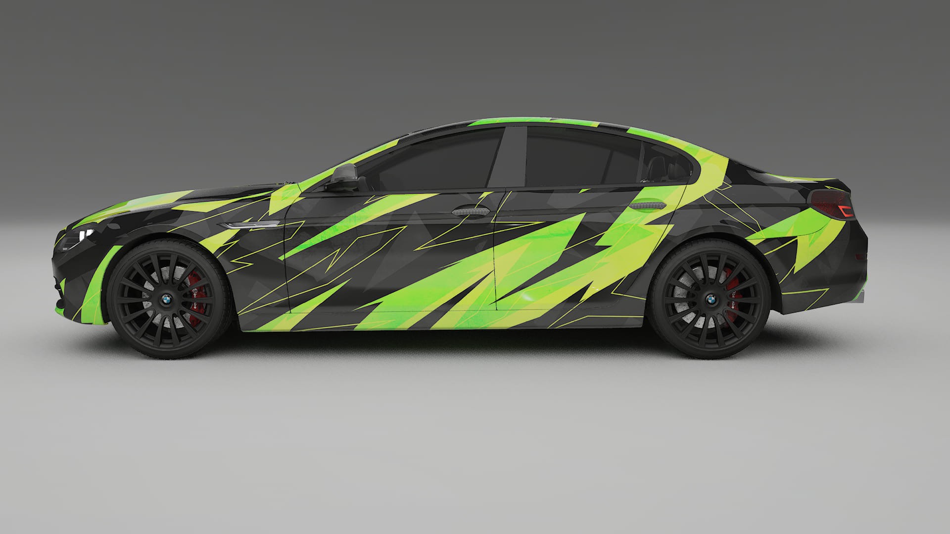BMW 6 F06 NINJA TURTLES – Designový Wrap PPF Fólie na auto - tisknutelný polyuretan