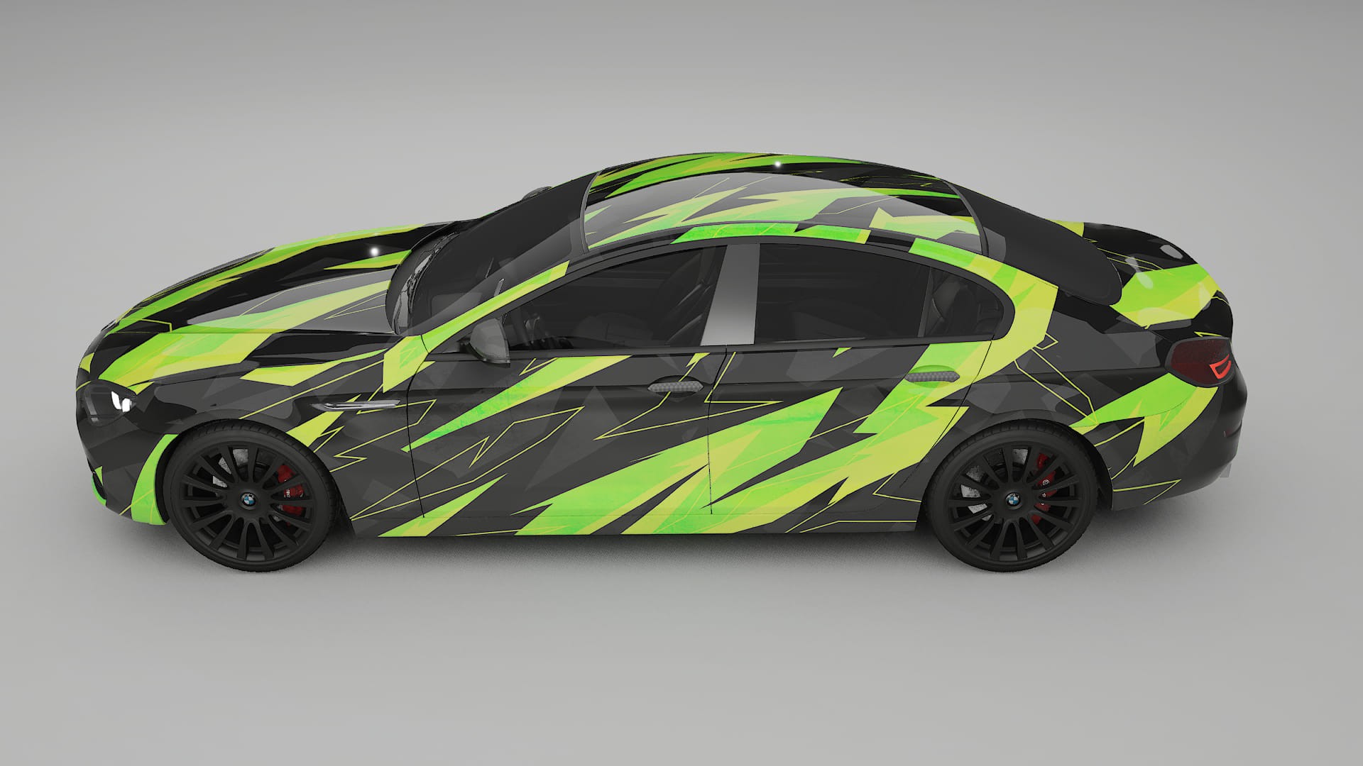 BMW 6 F06 NINJA TURTLES – Designový Wrap PPF Fólie na auto - tisknutelný polyuretan