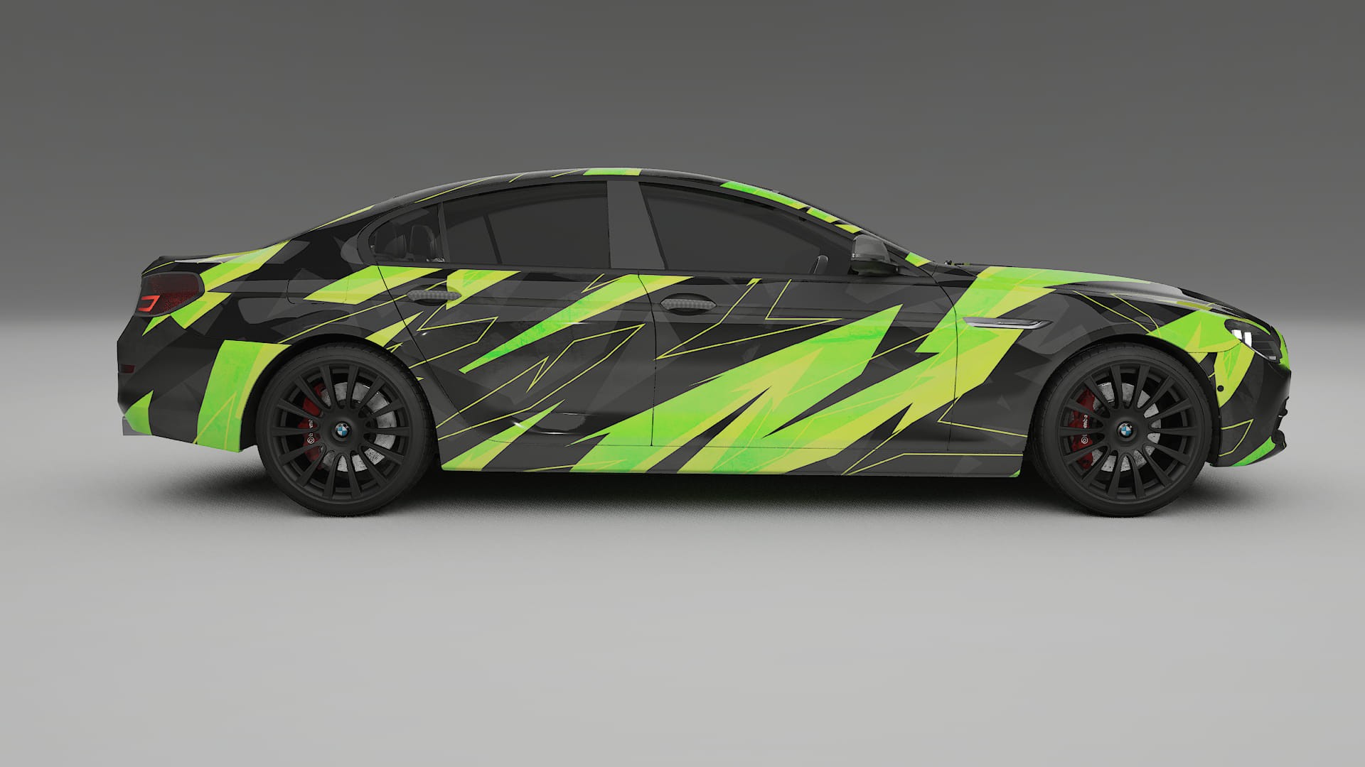 BMW 6 F06 NINJA TURTLES – Designový Wrap PPF Fólie na auto - tisknutelný polyuretan