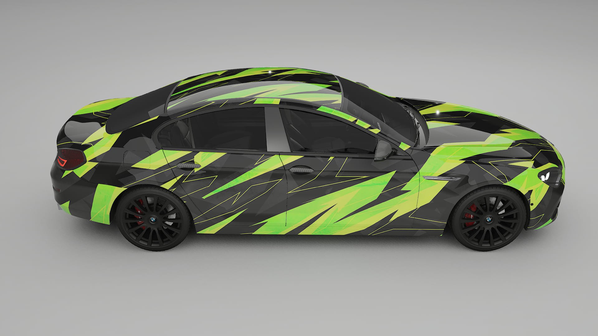 BMW 6 F06 NINJA TURTLES – Designový Wrap PPF Fólie na auto - tisknutelný polyuretan