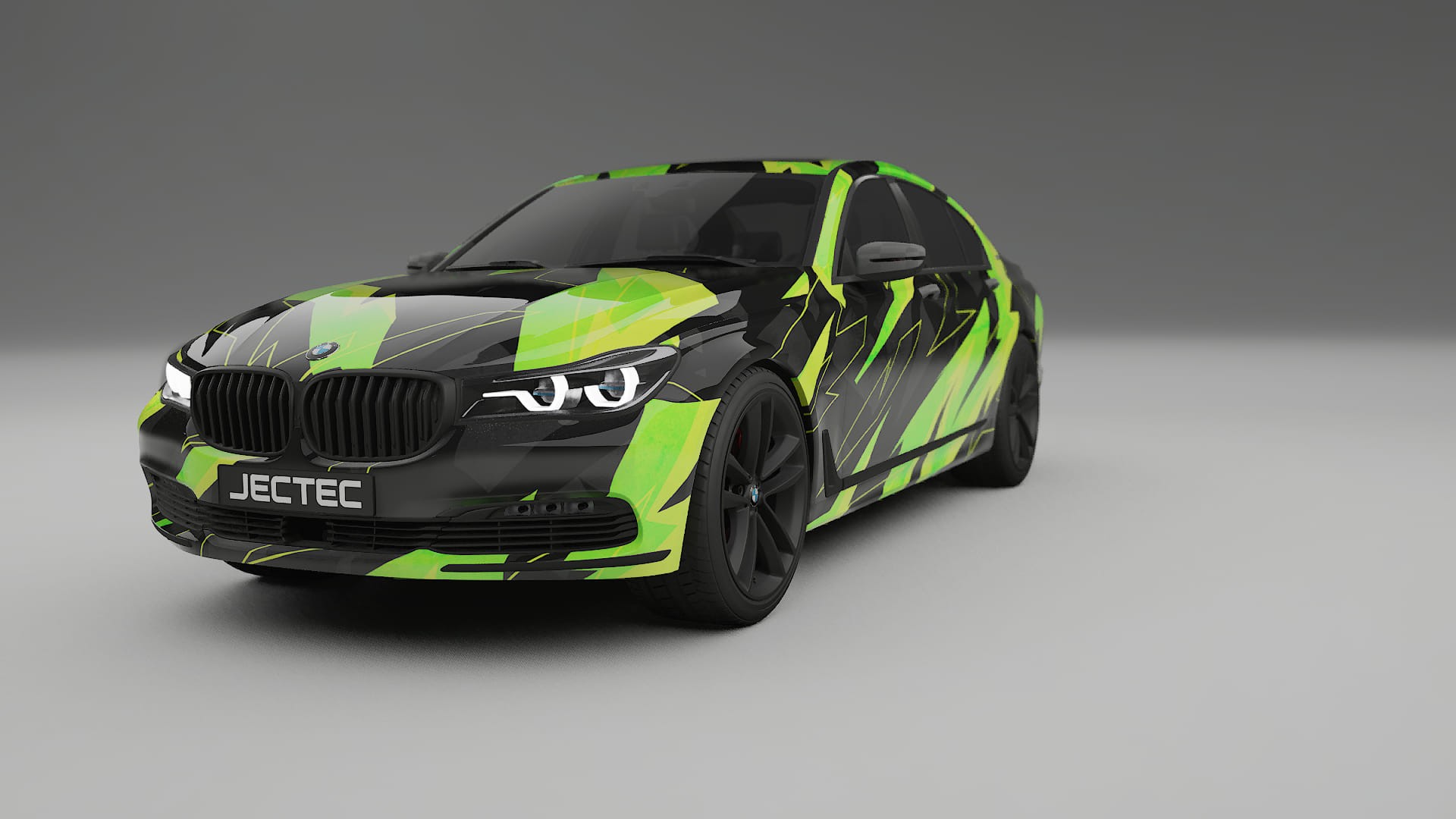 BMW 7 G11 G12 facelift NINJA TURTLES – Designový Wrap PPF Fólie na auto - tisknutelný polyuretan